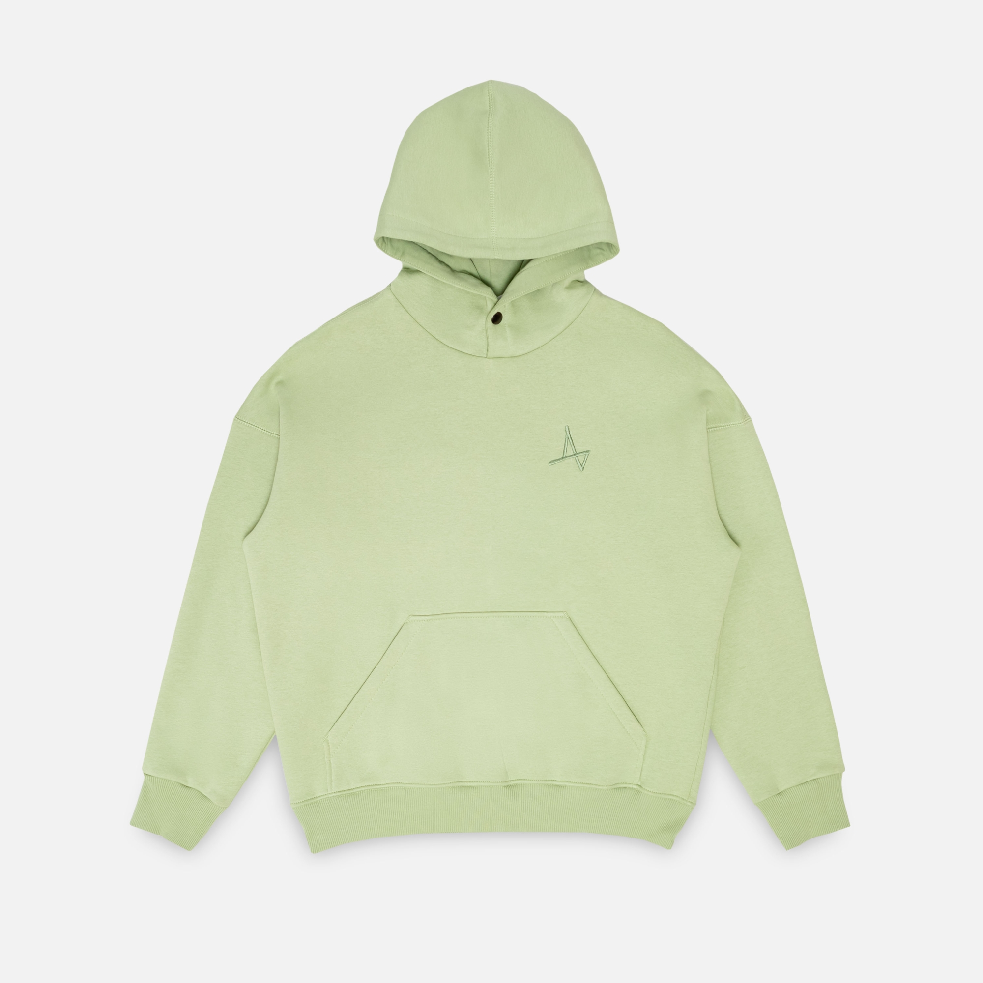 Утеплённое худи с кнопкой