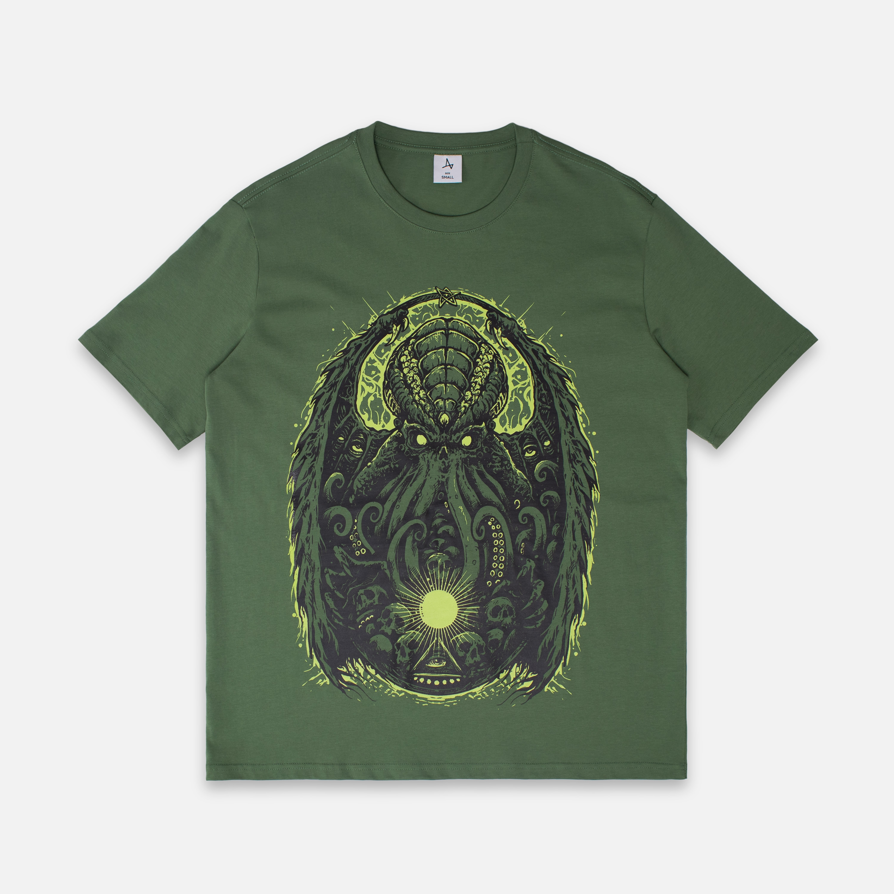 

Футболка Cthulhu, Оливковый