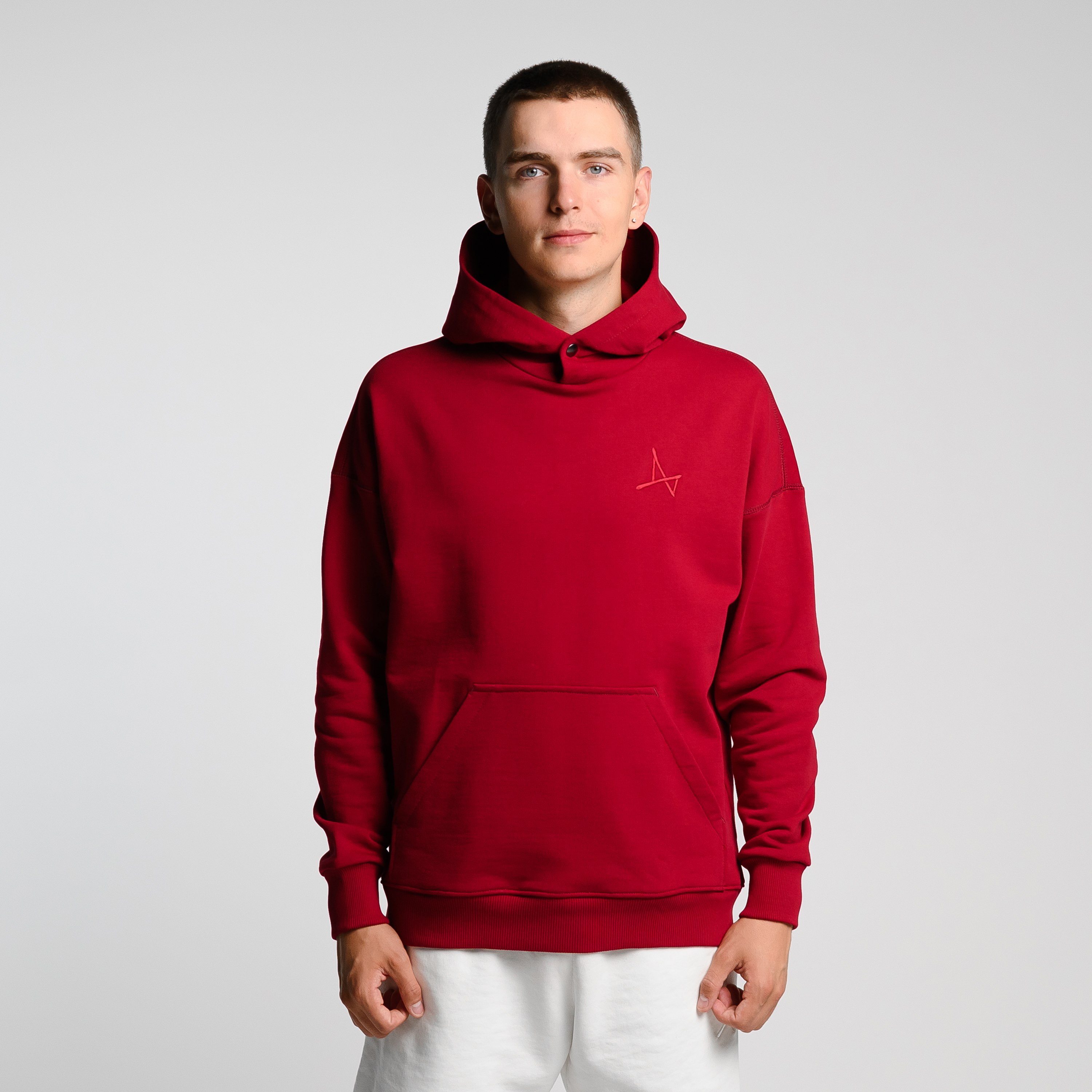 

Худи Simple+ c кнопкой, Винный