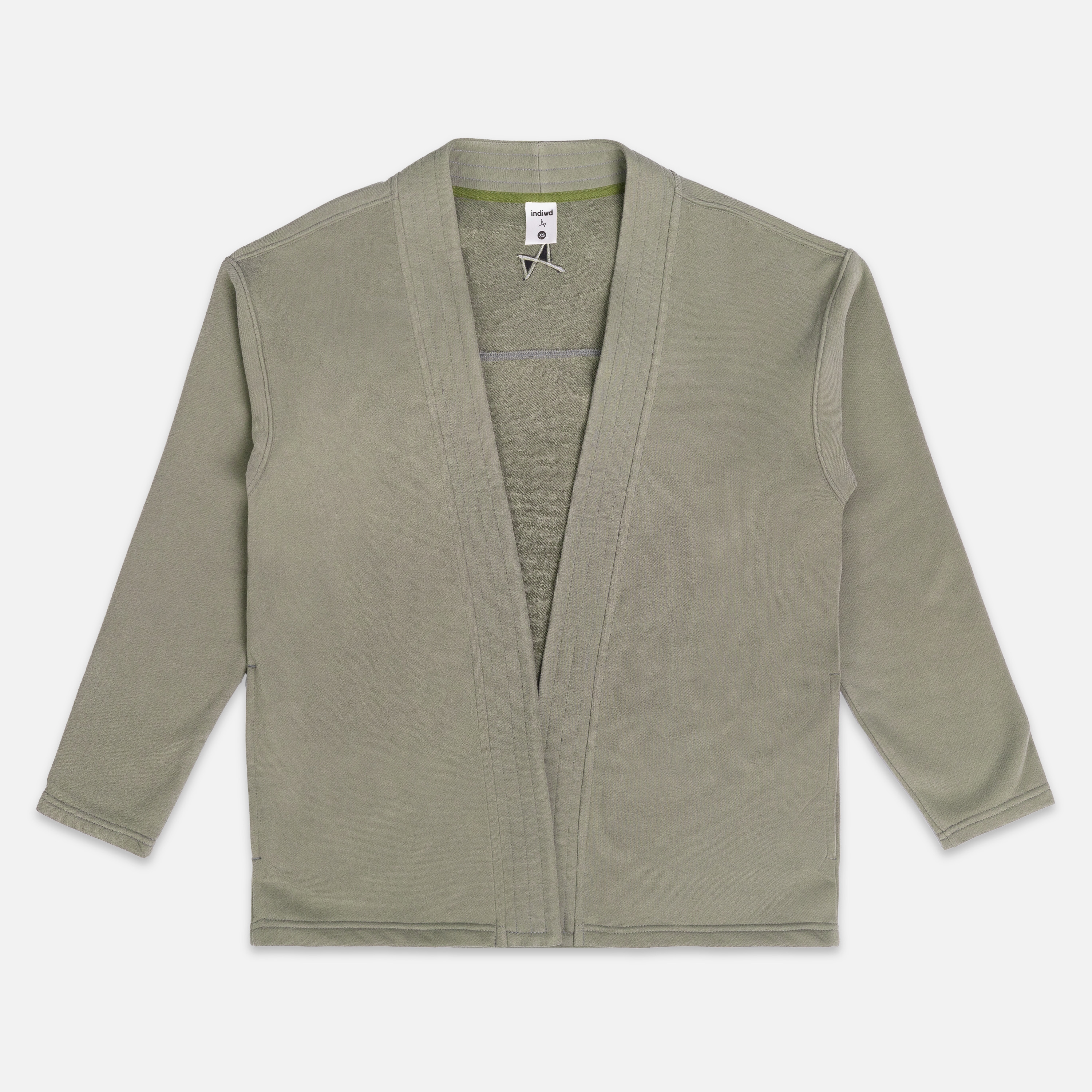 

Толстовка-кимоно Simple Velur, Зеленовато-серый