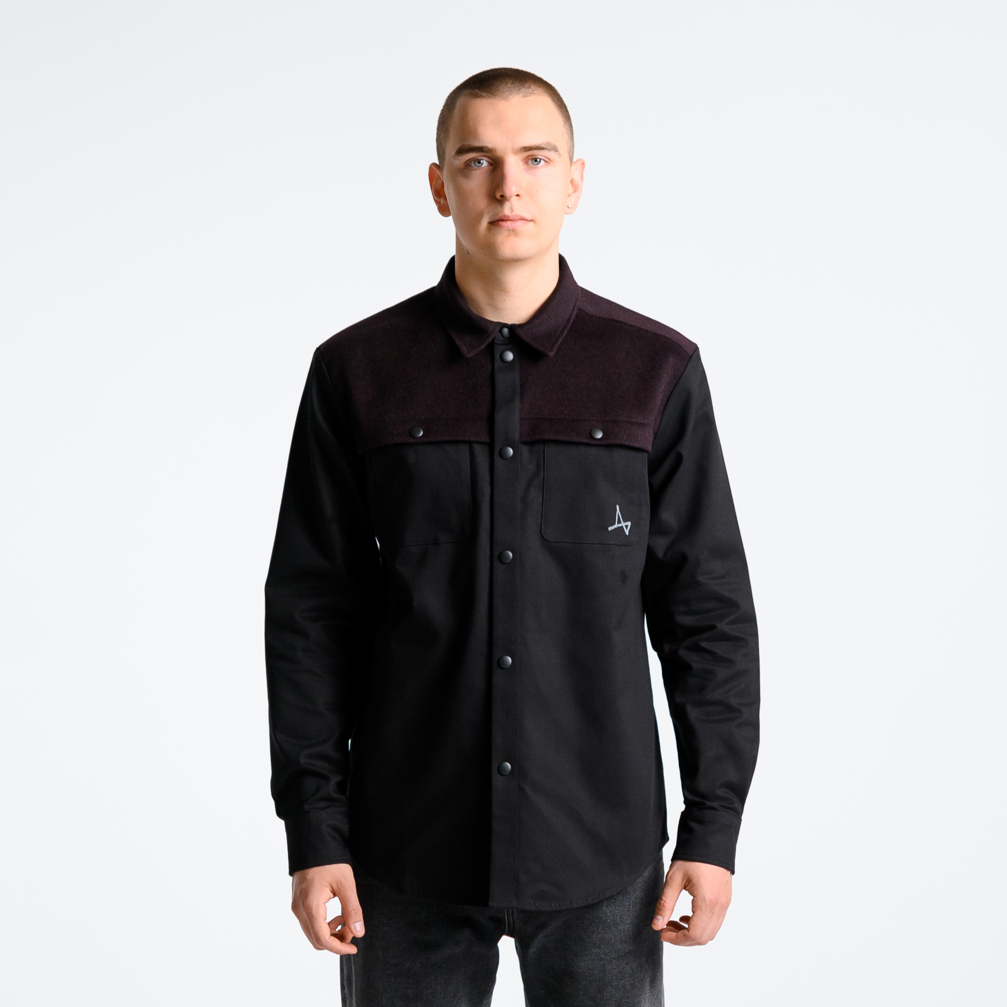 Рубашка комбинированная