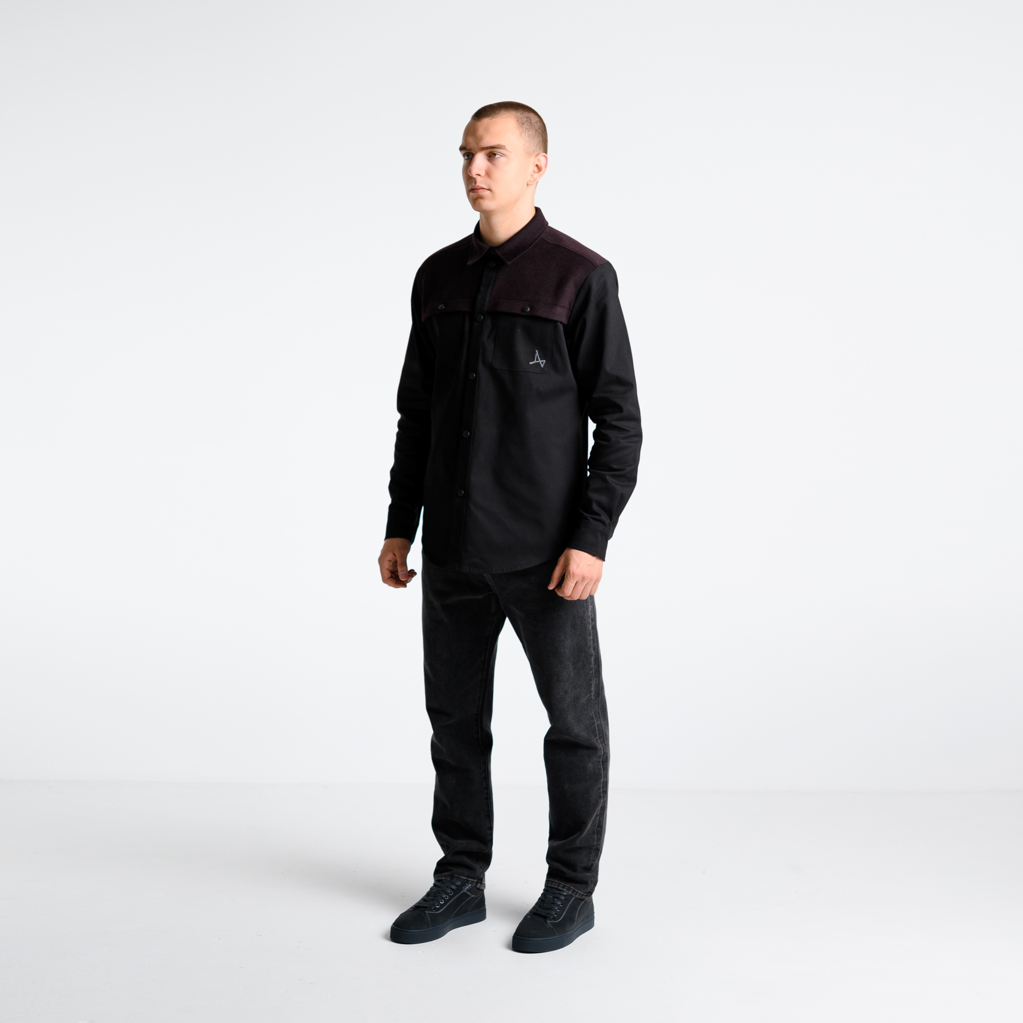 Рубашка комбинированная