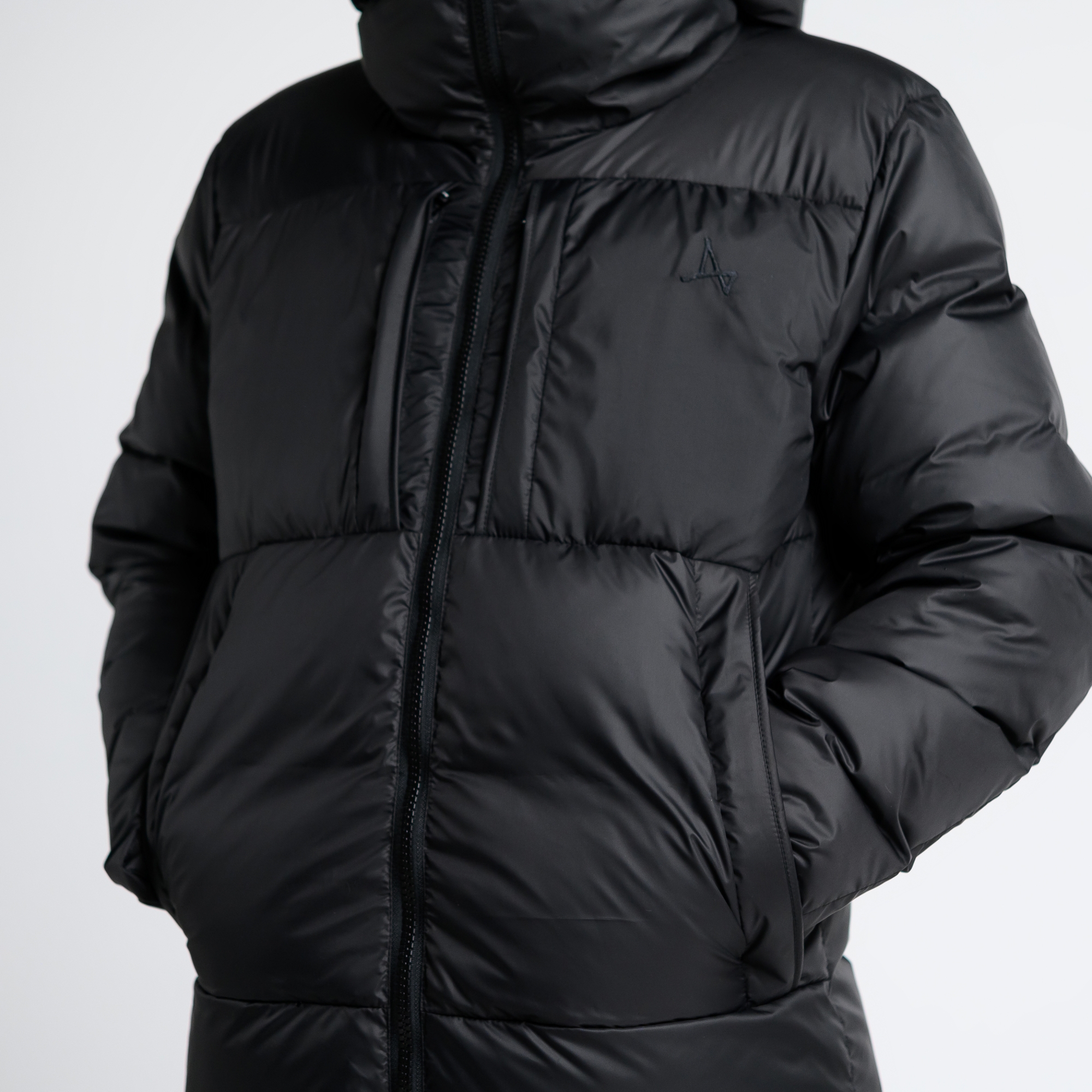 Пуховик удлиненный