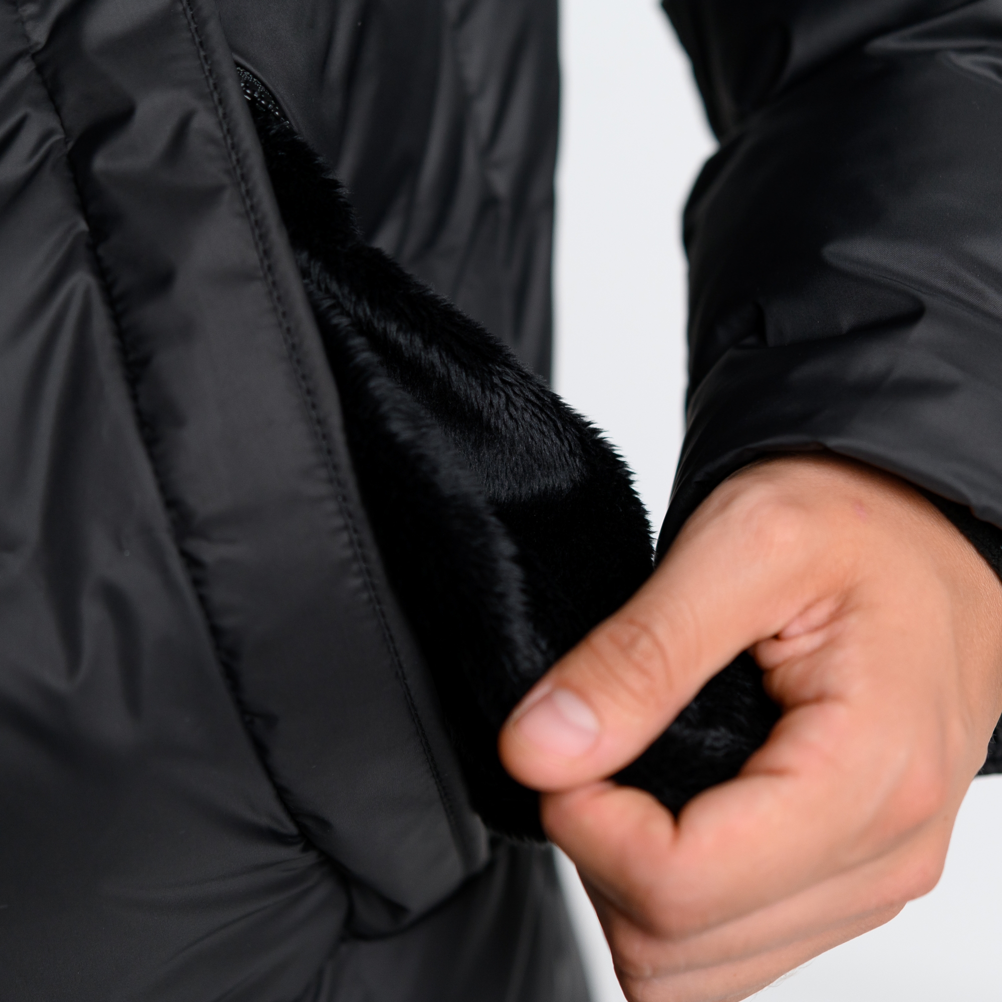 Пуховик удлиненный