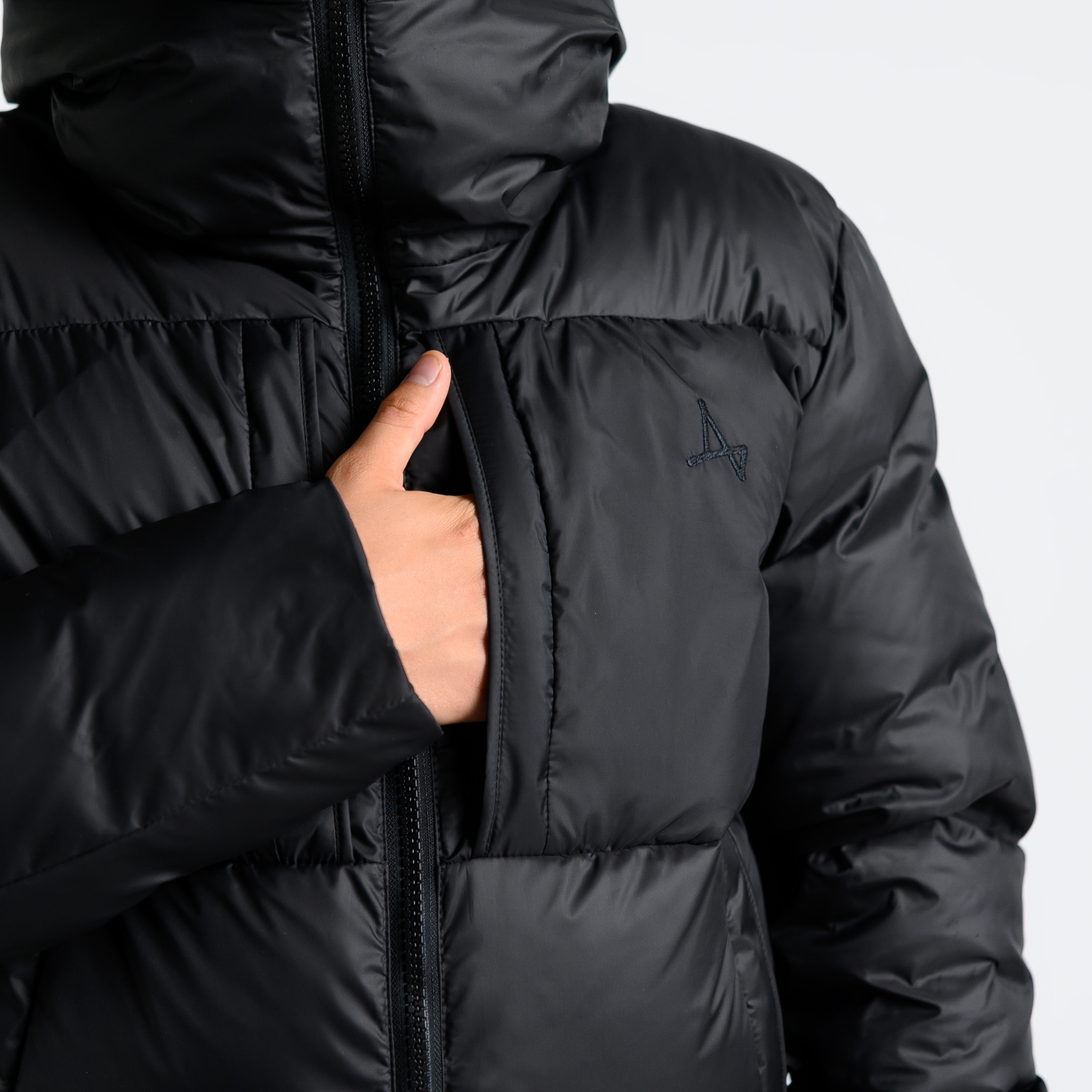 Пуховик удлиненный