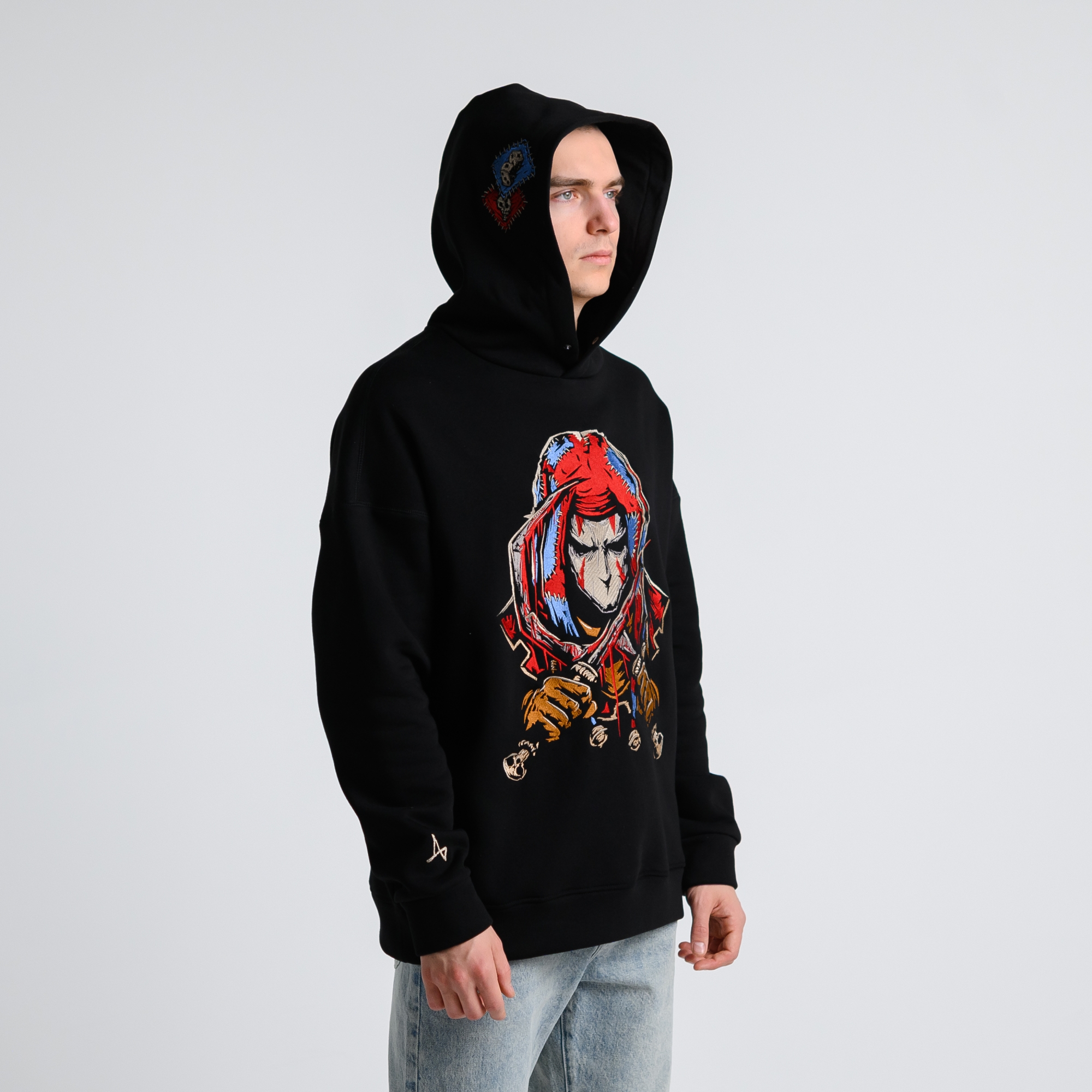 Утеплённое худи Шут