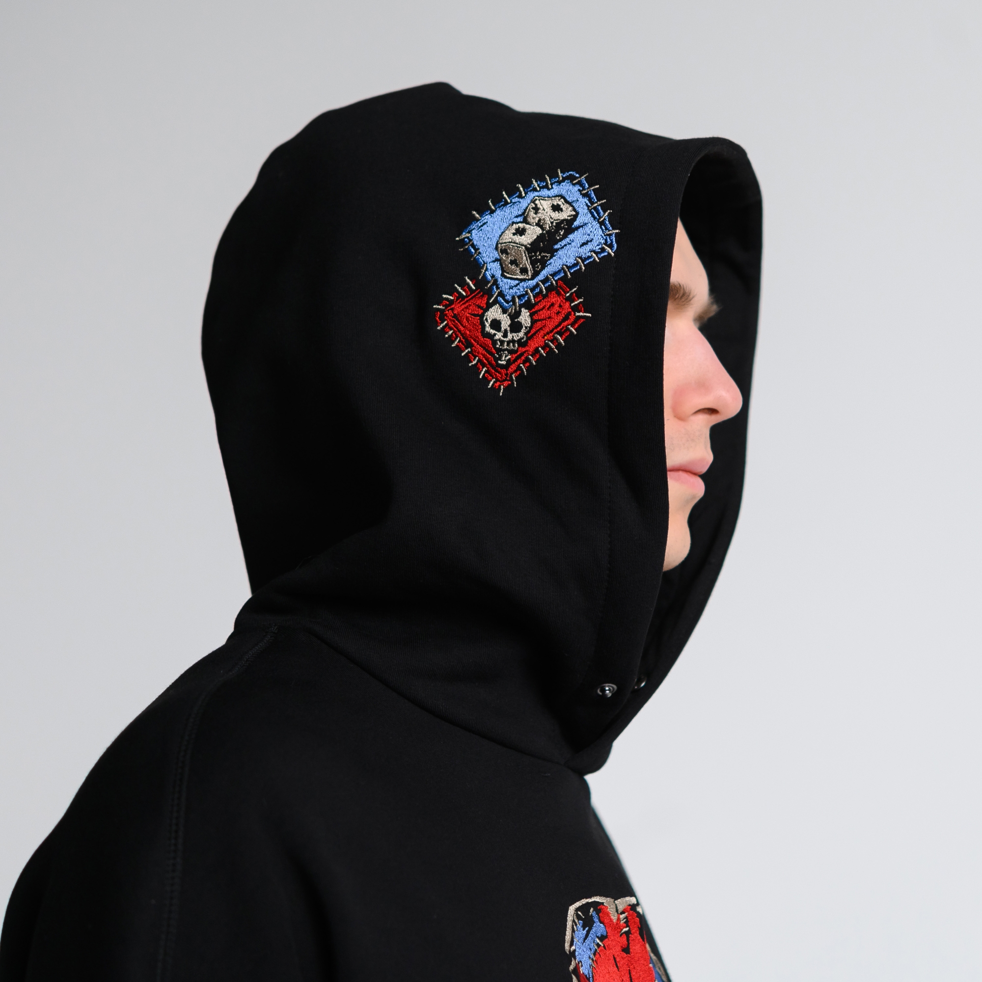 Утеплённое худи Шут