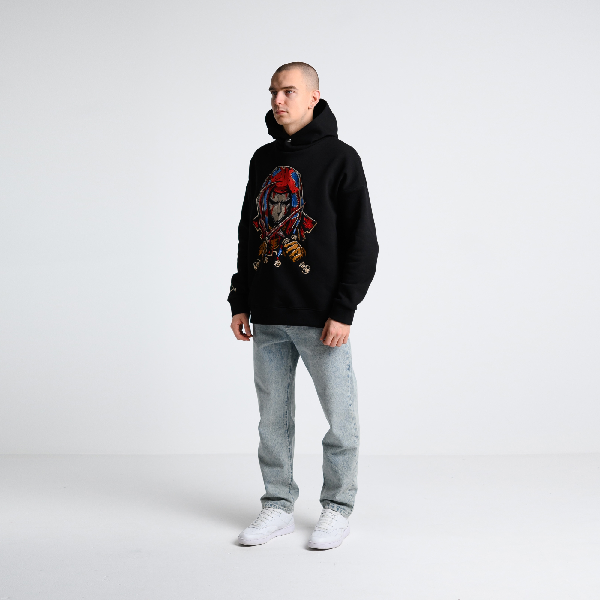 Утеплённое худи Шут