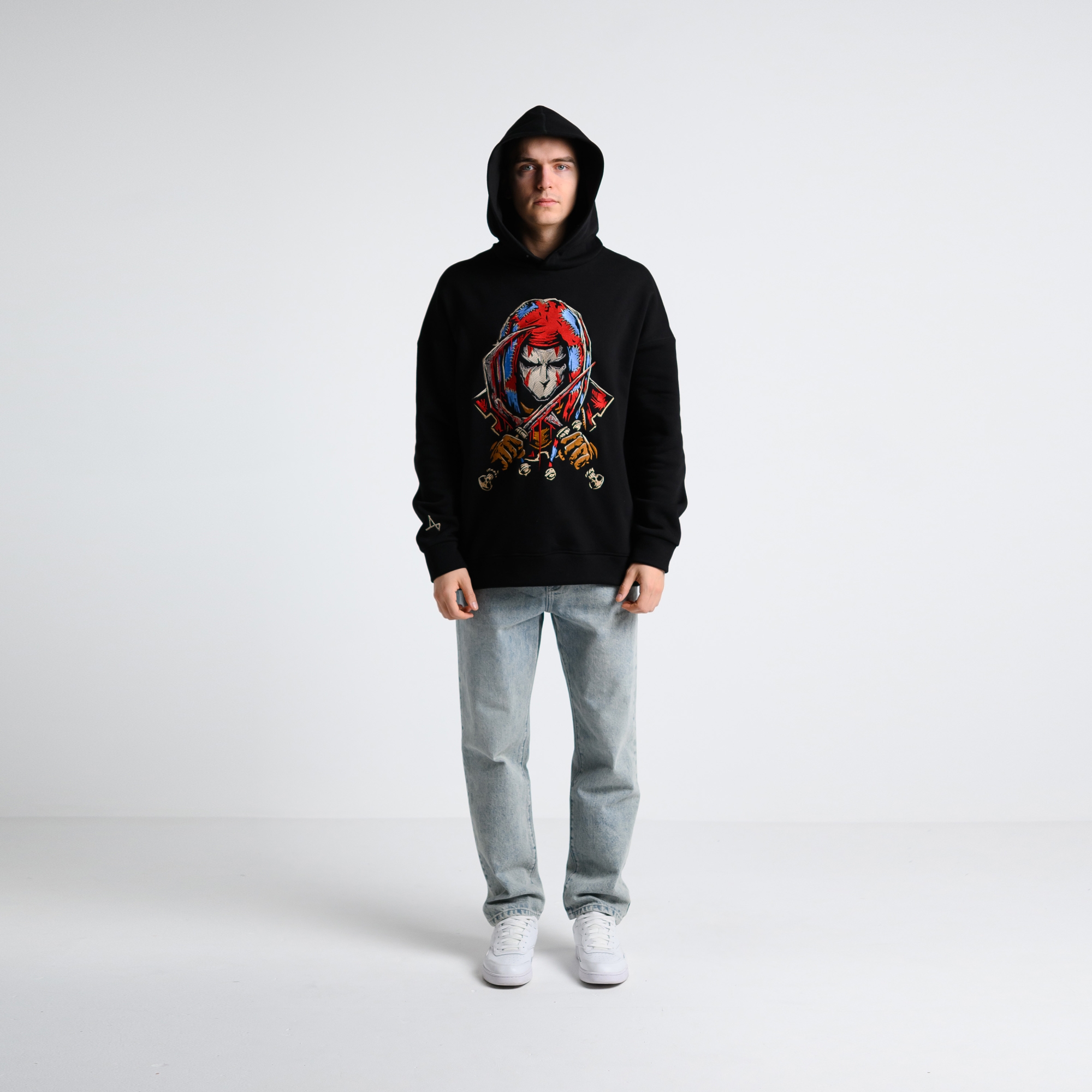 Утеплённое худи Шут