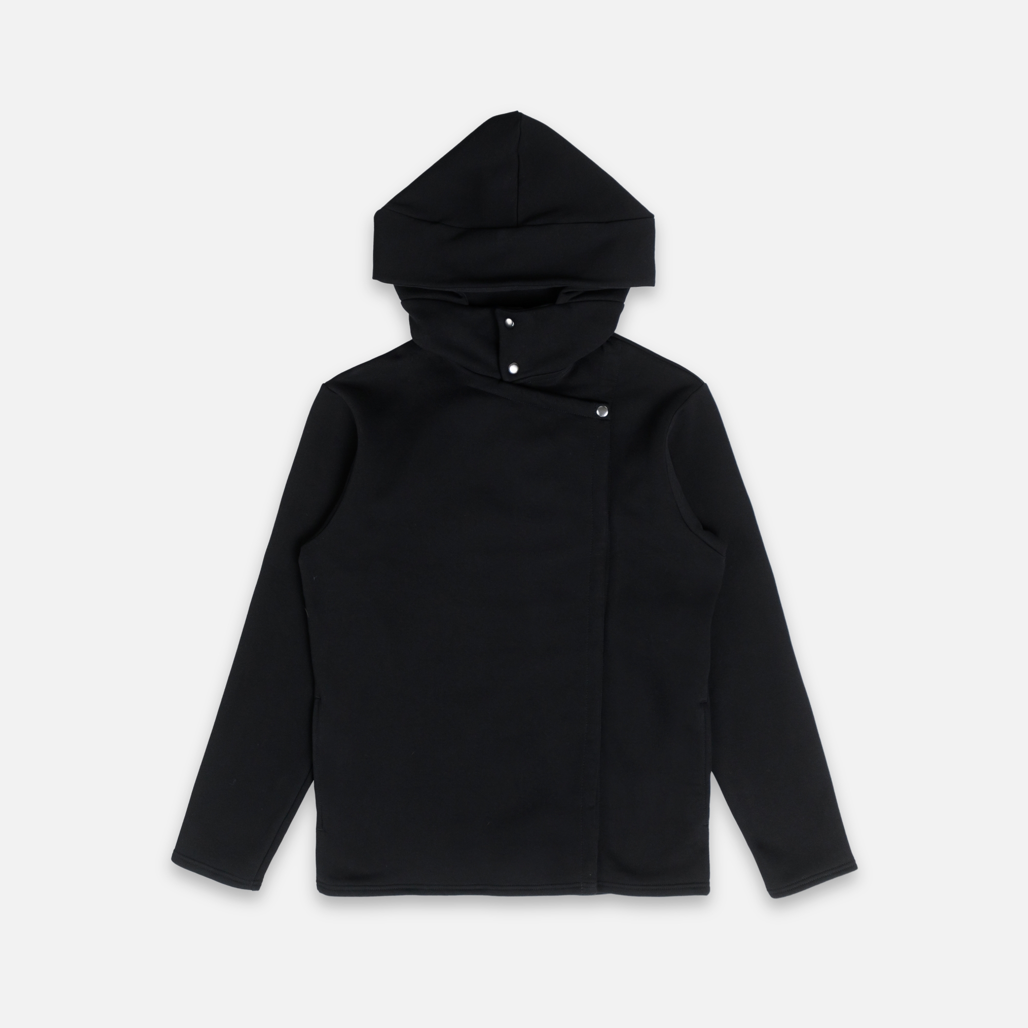 Толстовка с капюшоном на кнопках