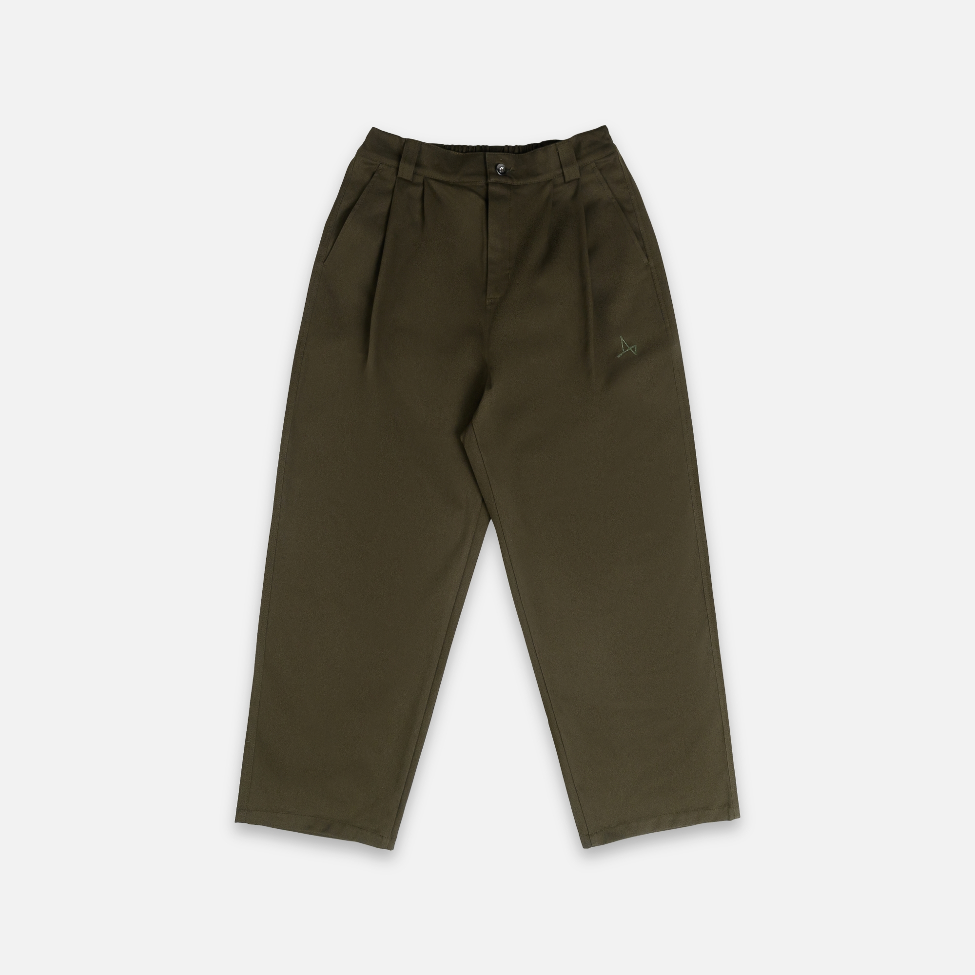 Широкие брюки из твила