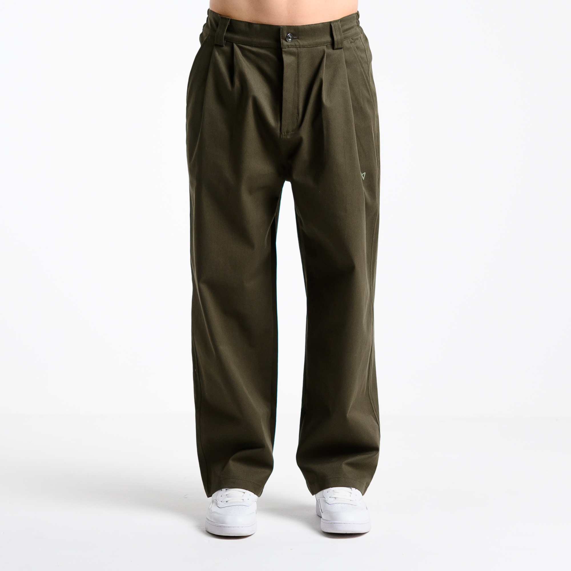 Широкие брюки из твила