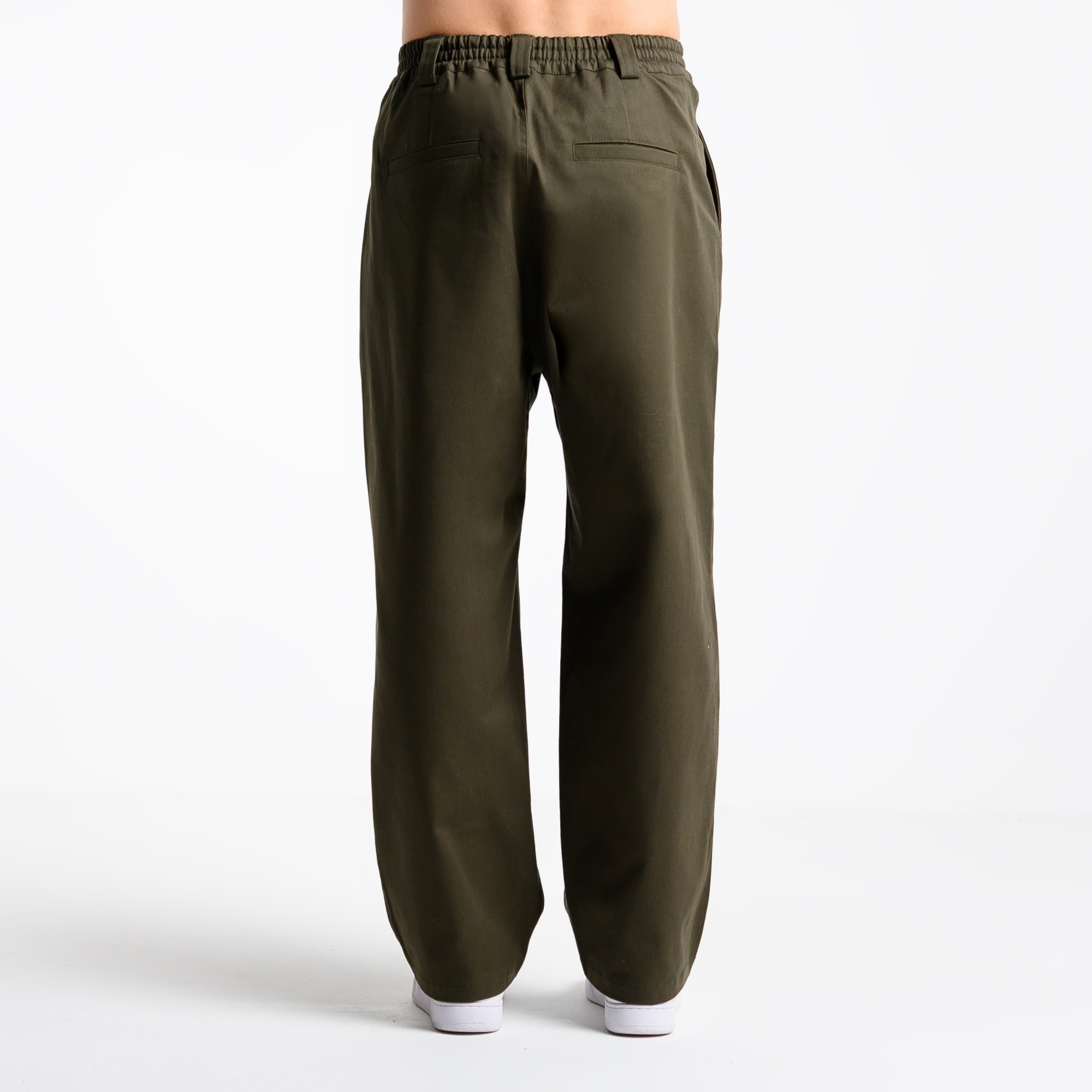 Широкие брюки из твила