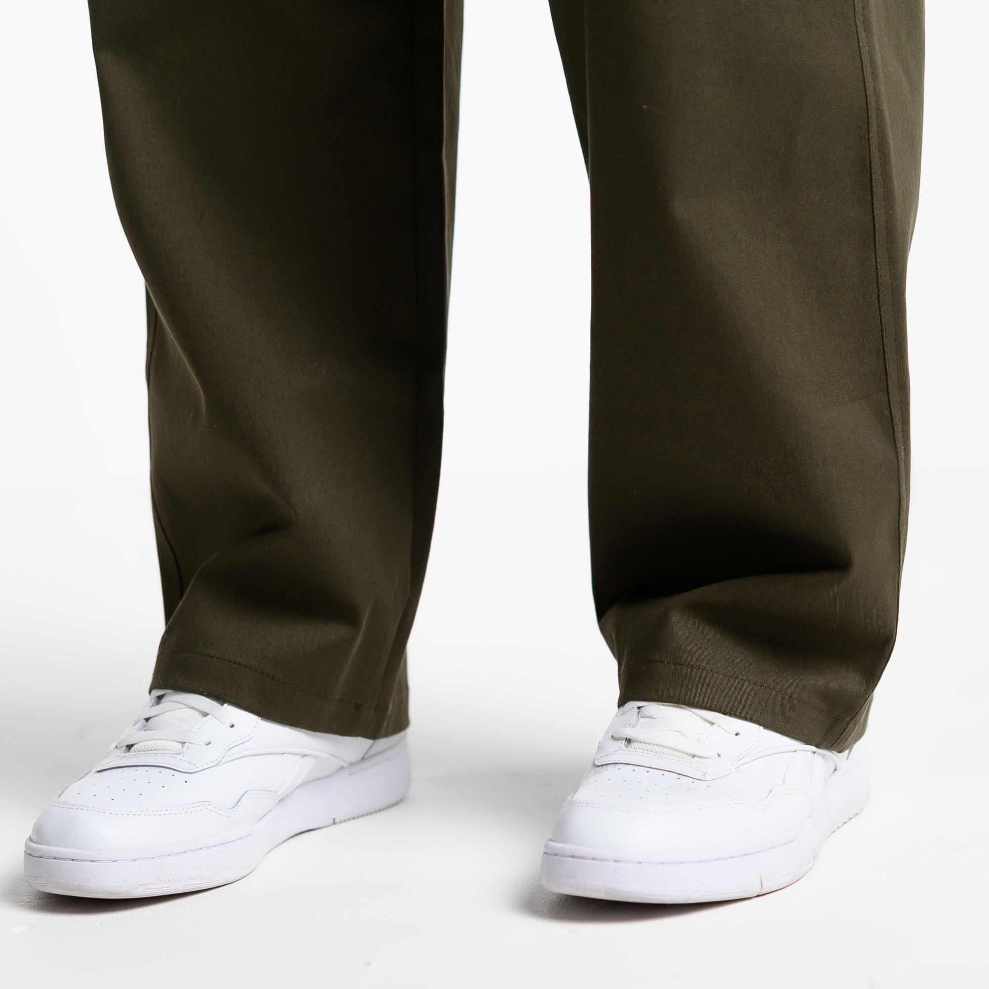 Широкие брюки из твила