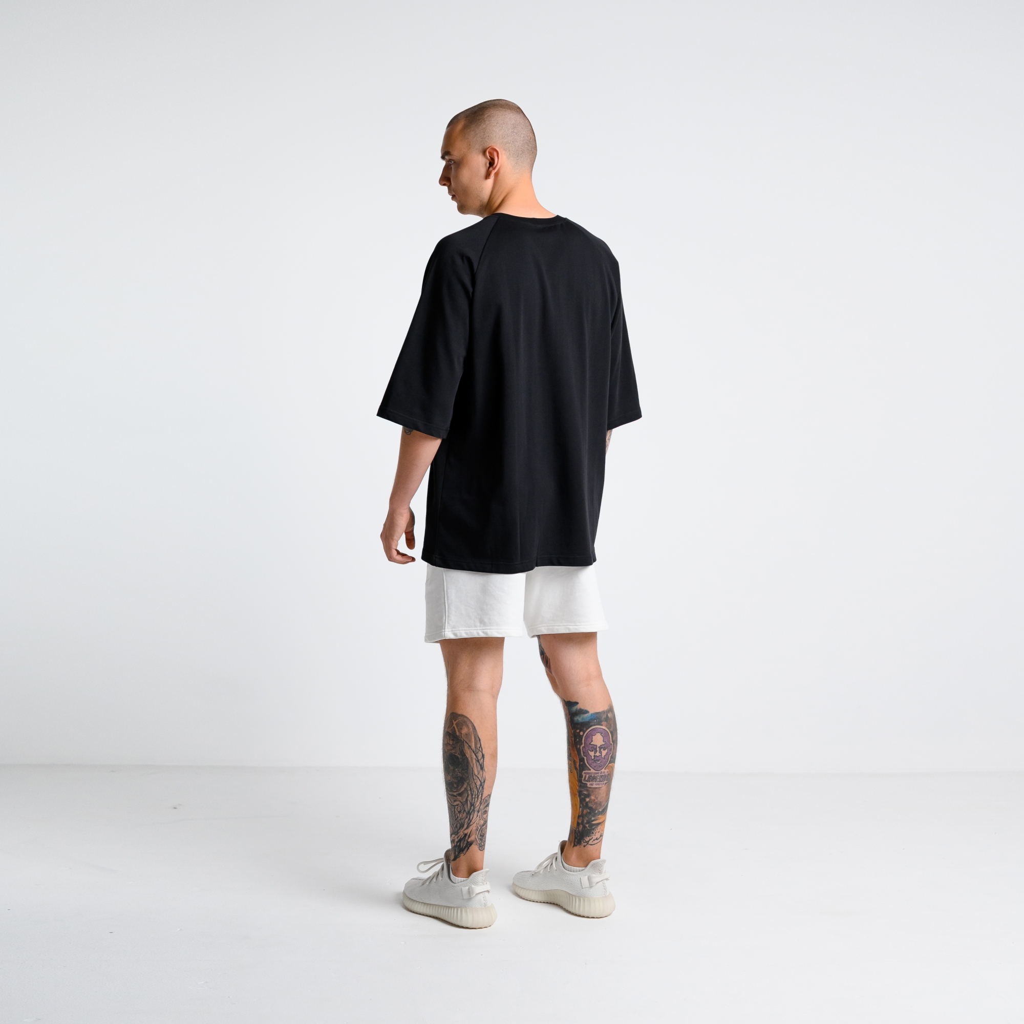 Футболка реглан с удлиненным рукавом