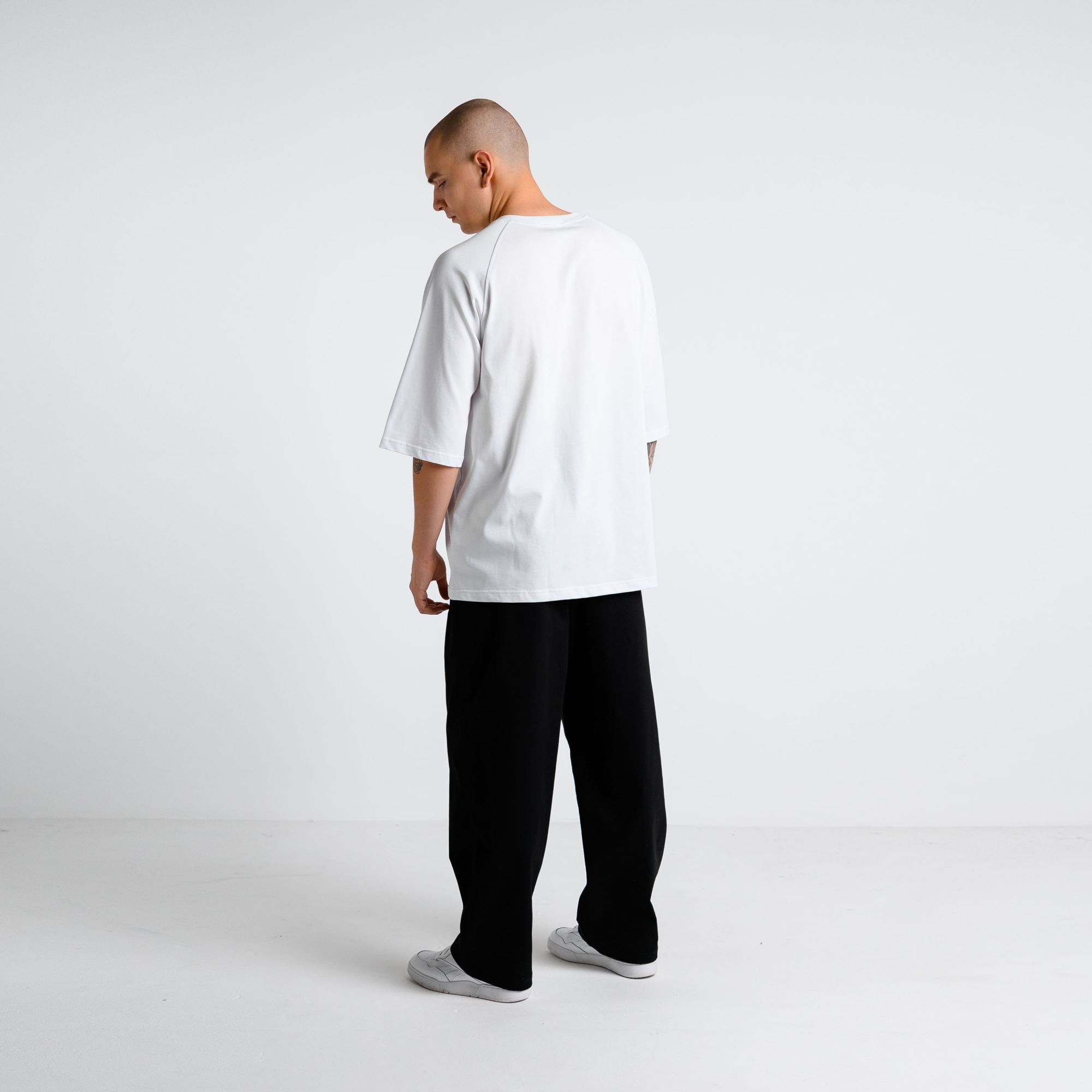 Футболка базовая с удл. рукавом