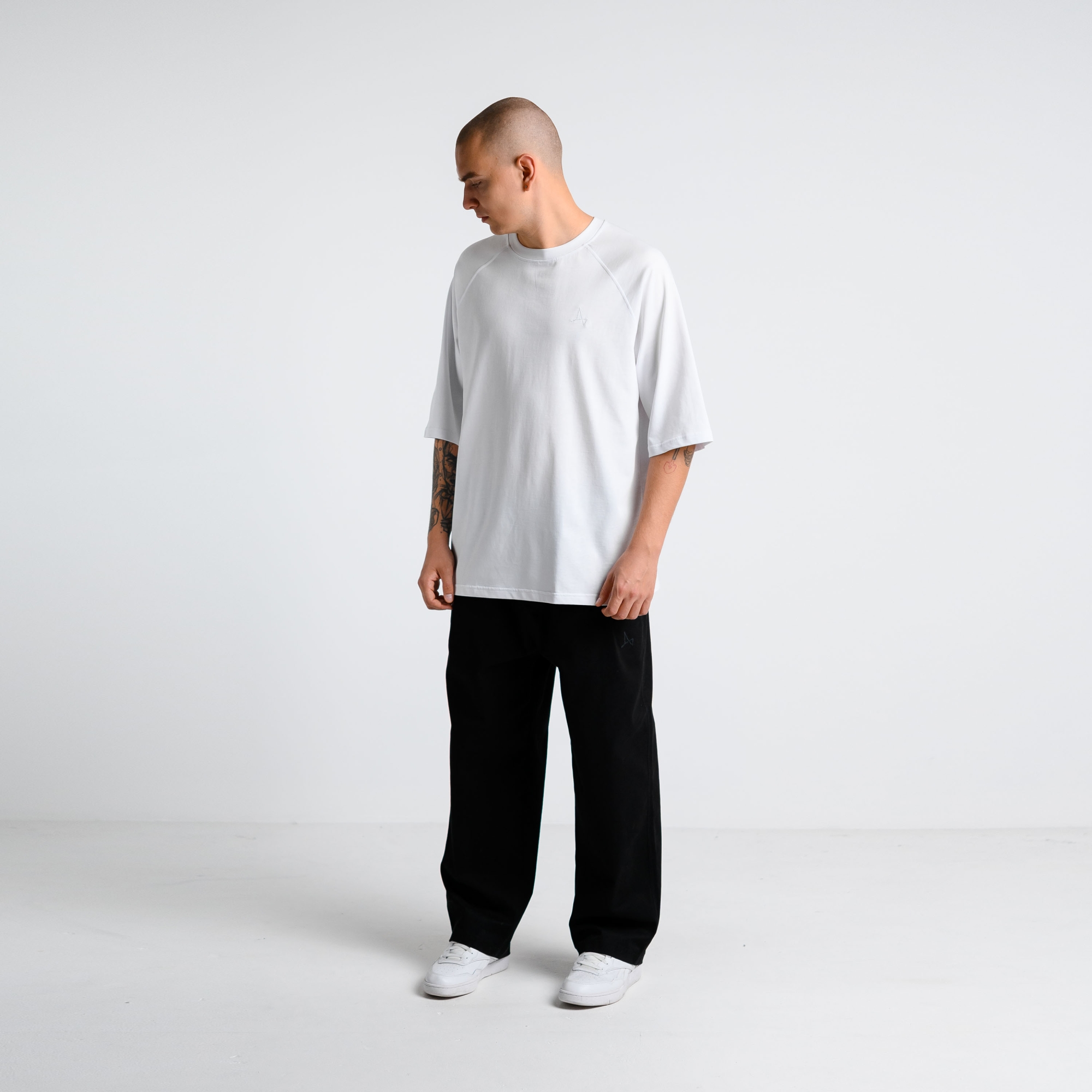 Футболка базовая с удл. рукавом