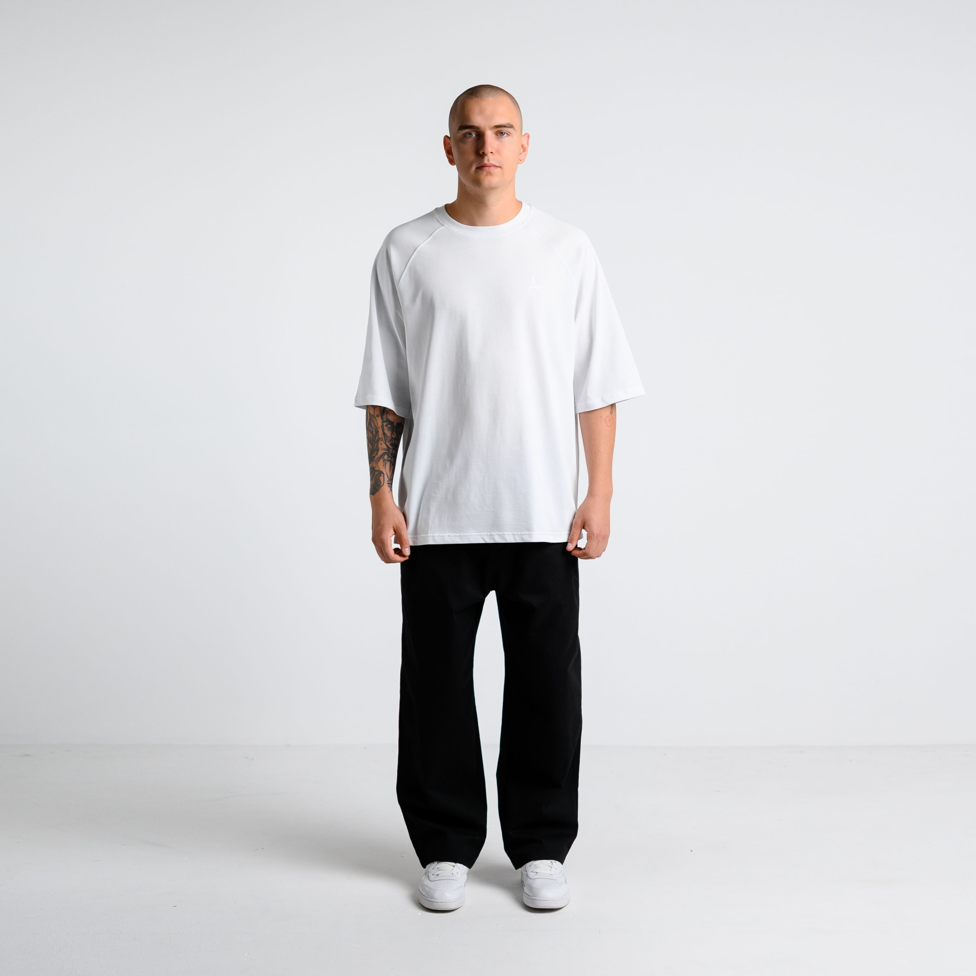 Футболка базовая с удл. рукавом