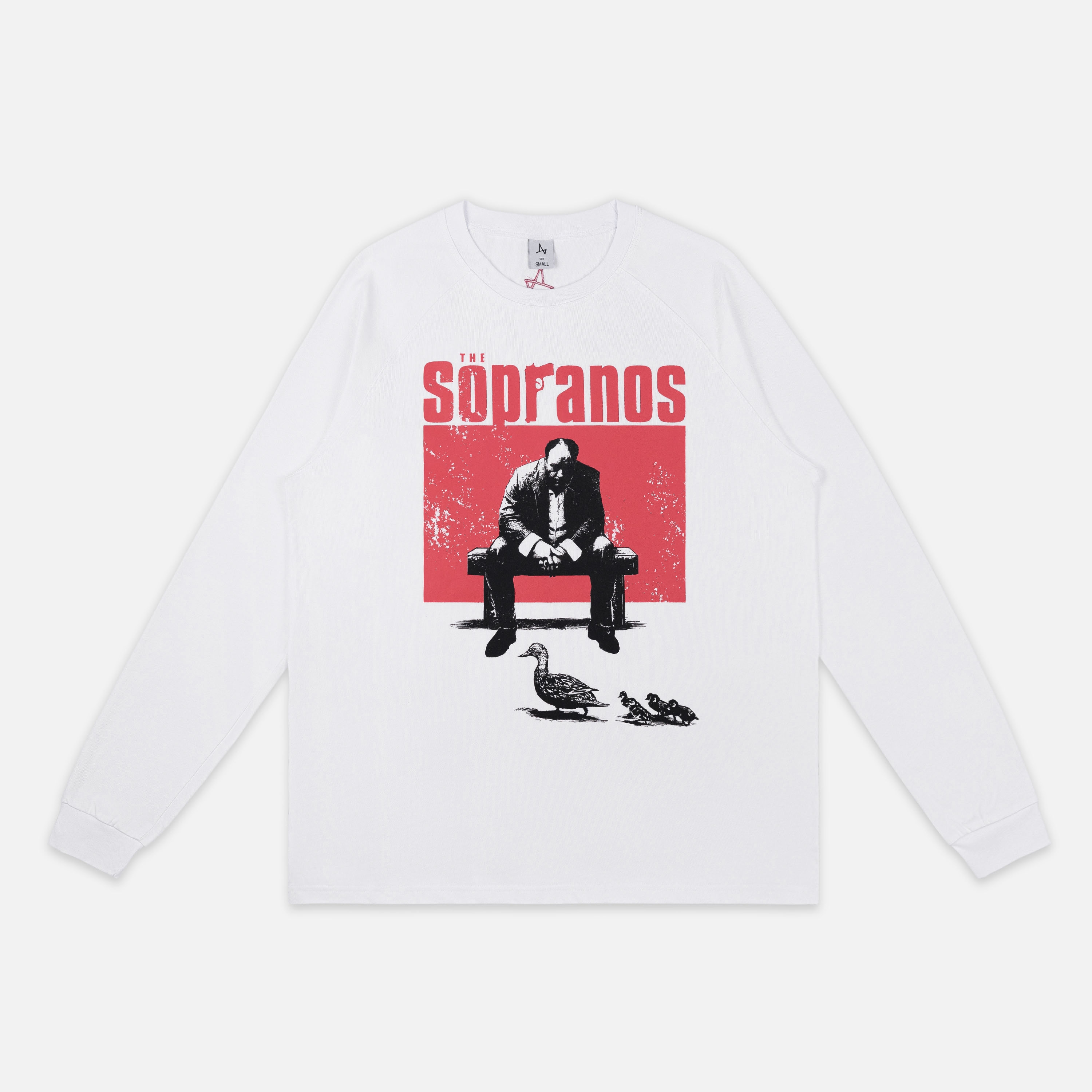 

Лонгслив с принтом, Белый