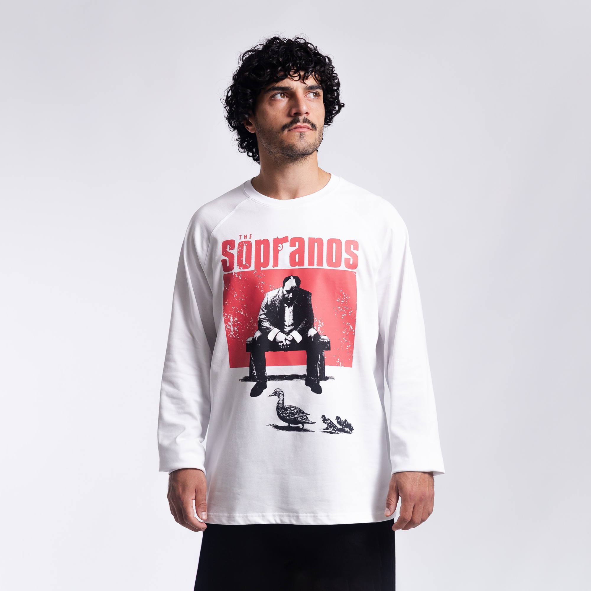 Лонгслив с принтом