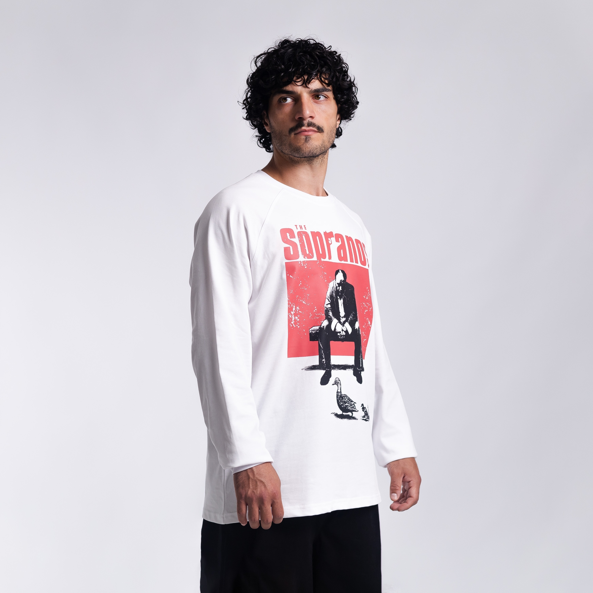 Лонгслив с принтом