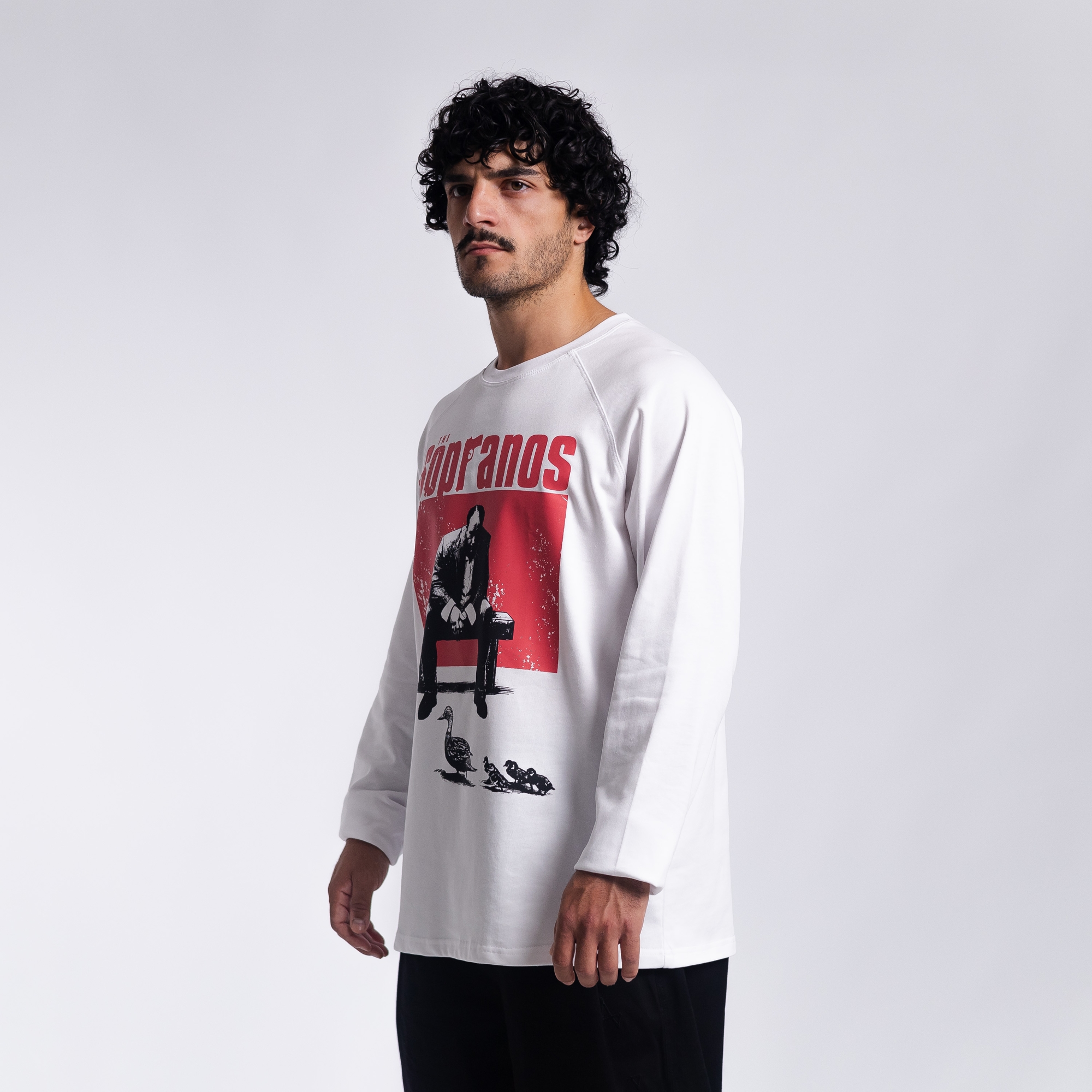 Лонгслив с принтом