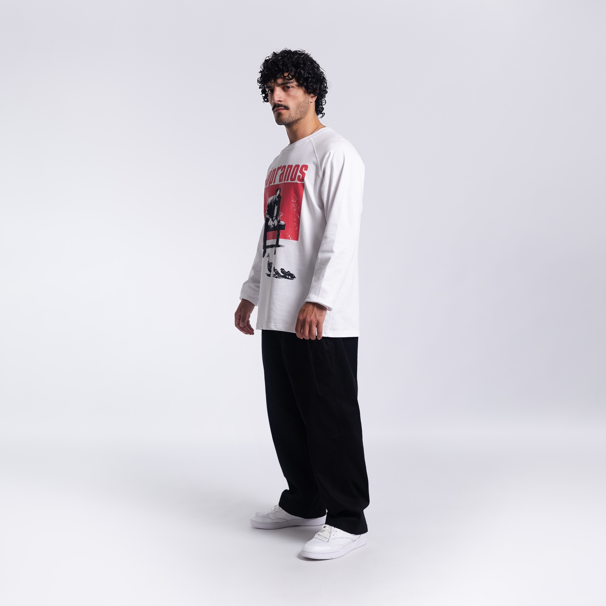 Лонгслив с принтом