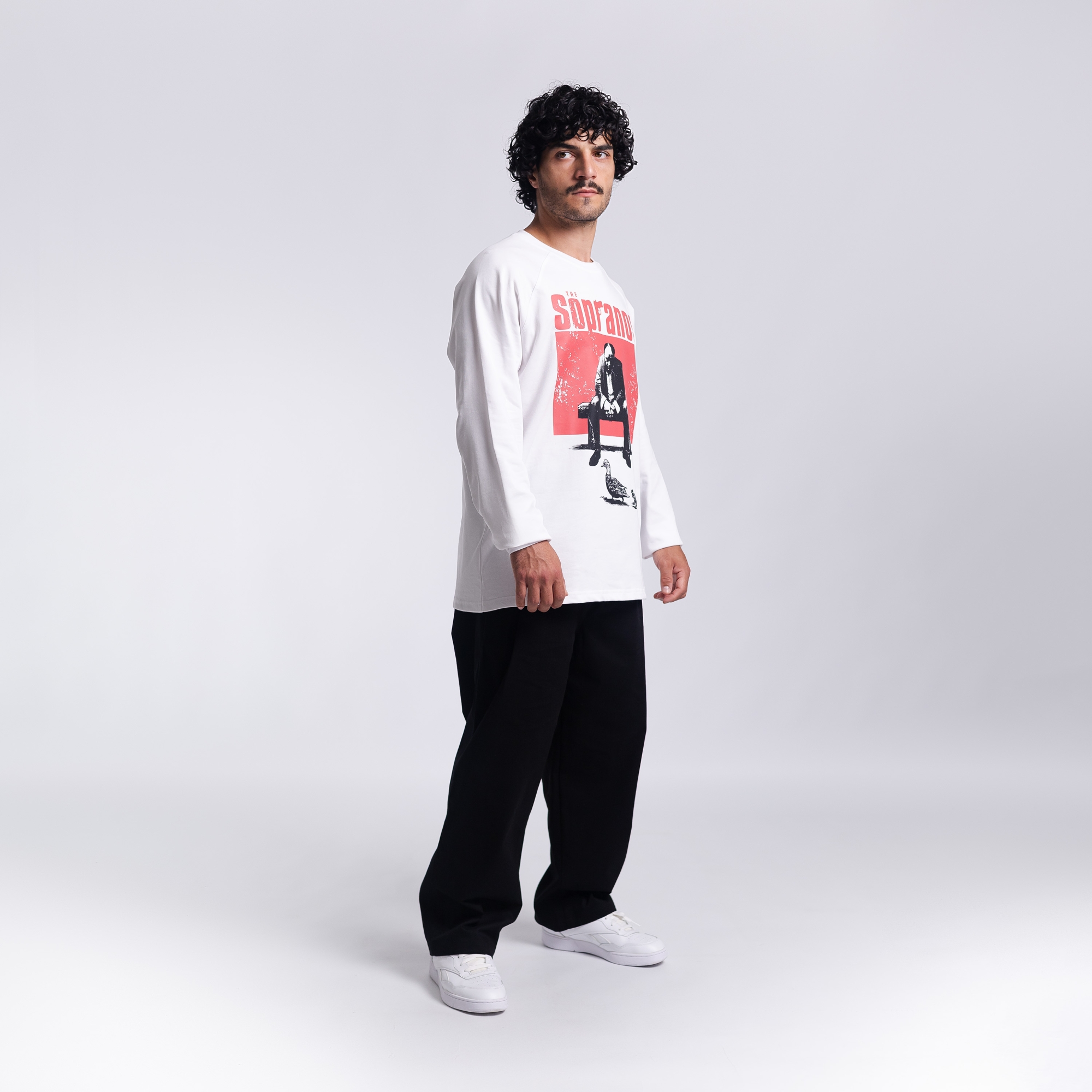 Лонгслив с принтом