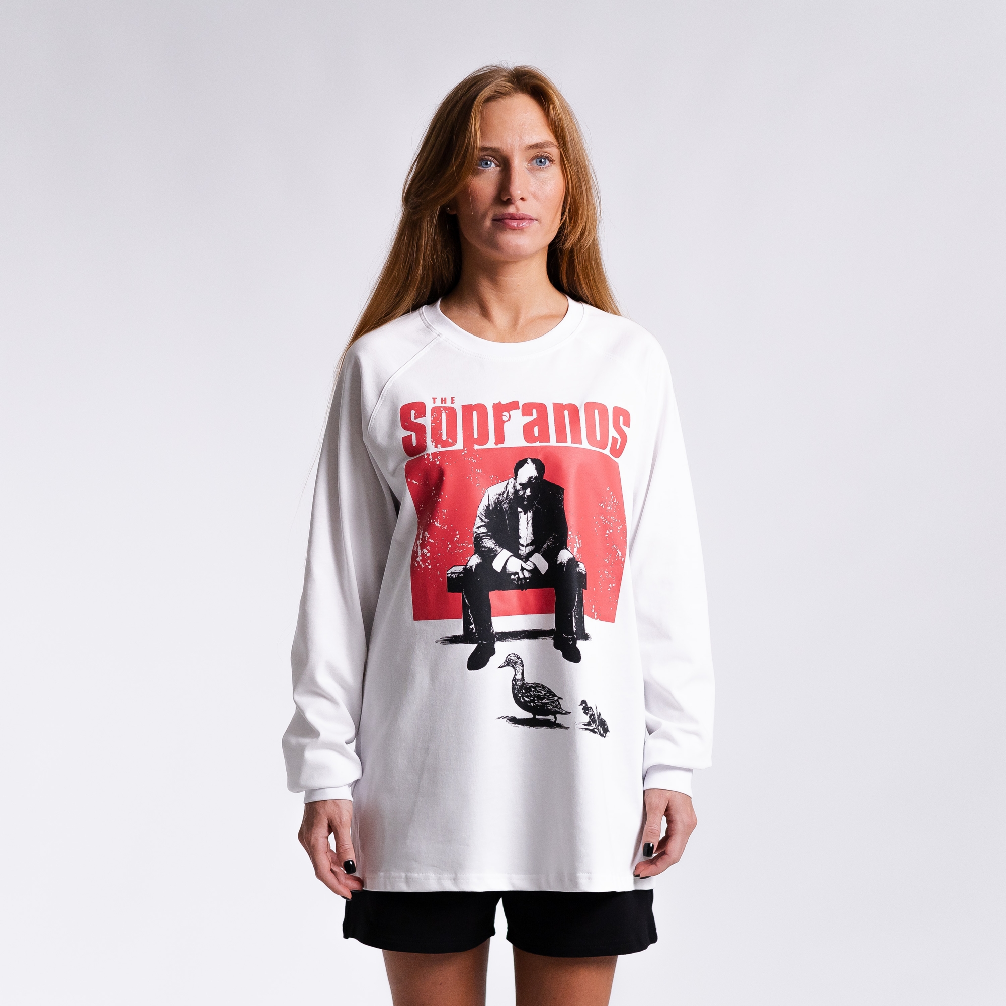 Лонгслив с принтом