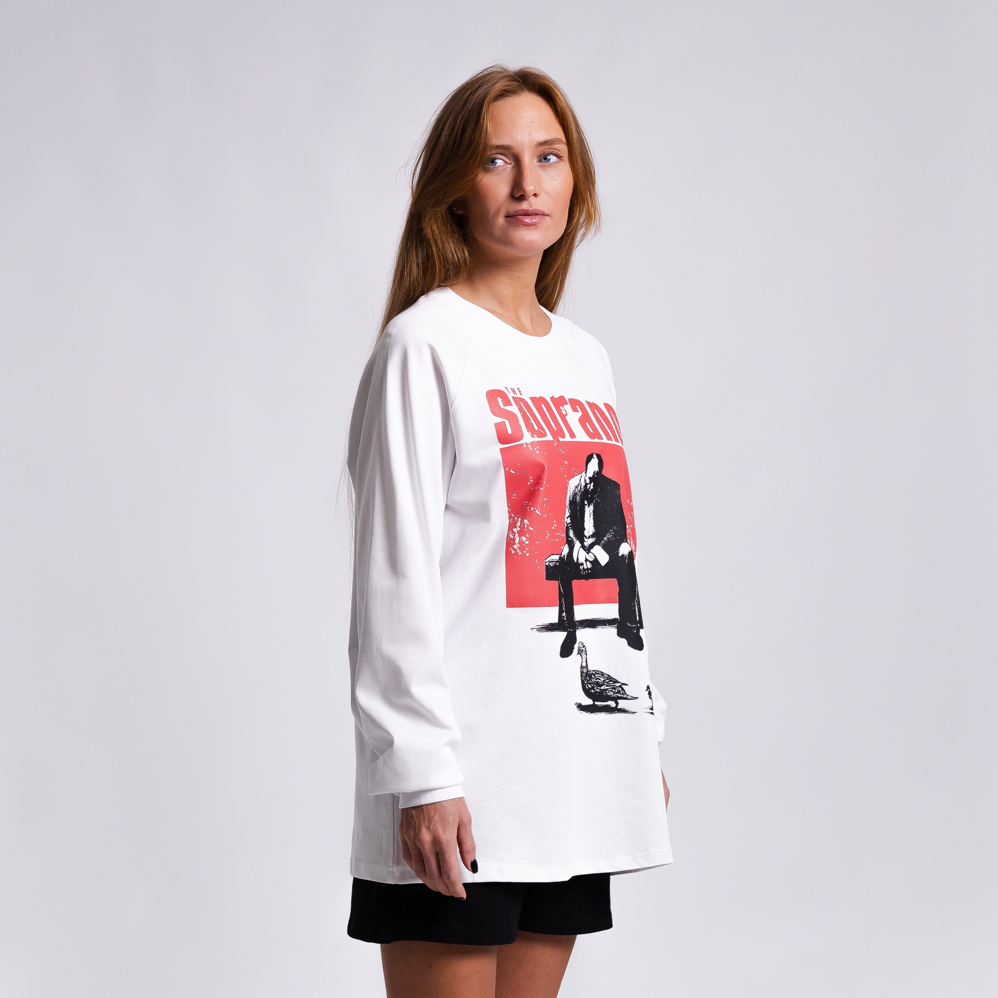 Лонгслив с принтом