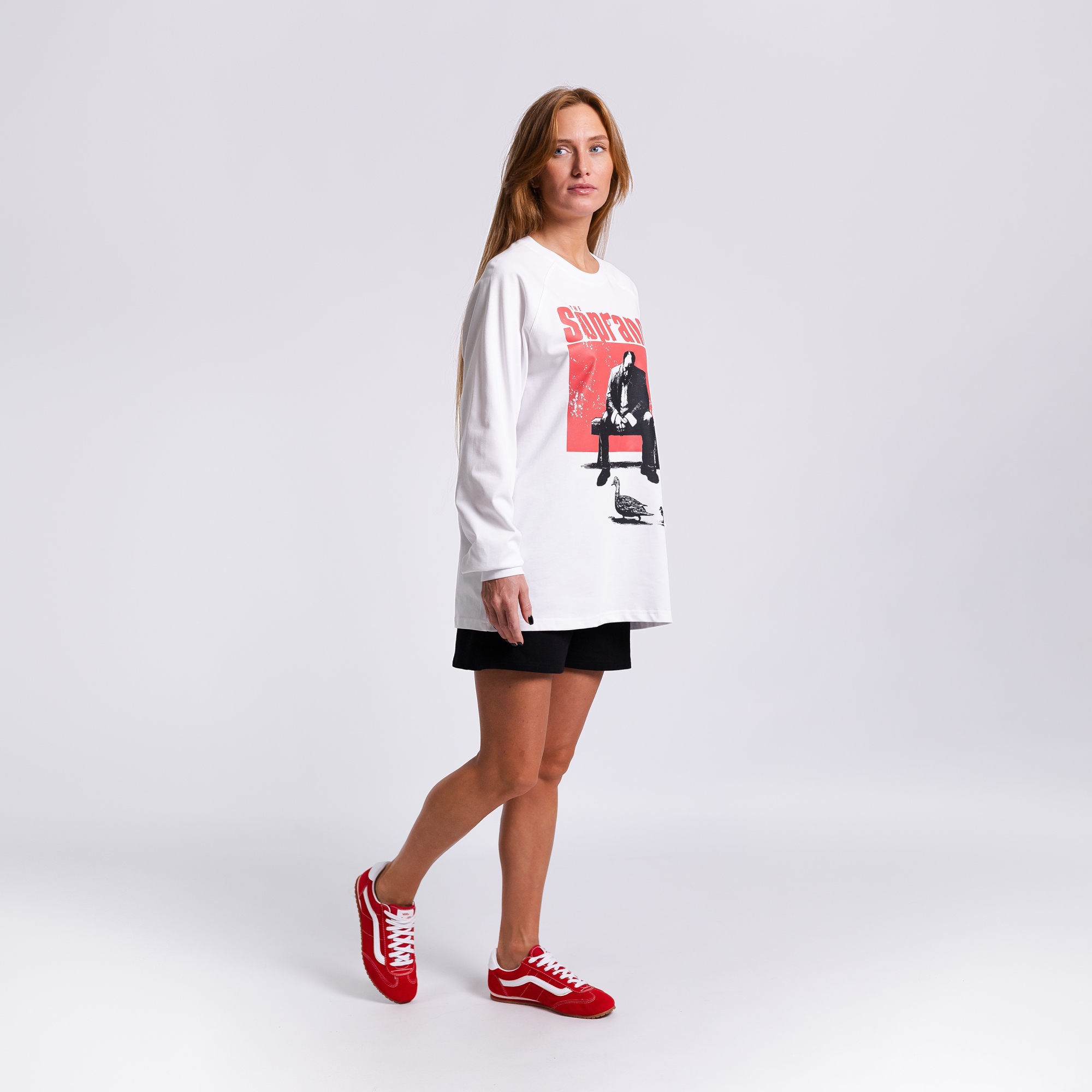 Лонгслив с принтом