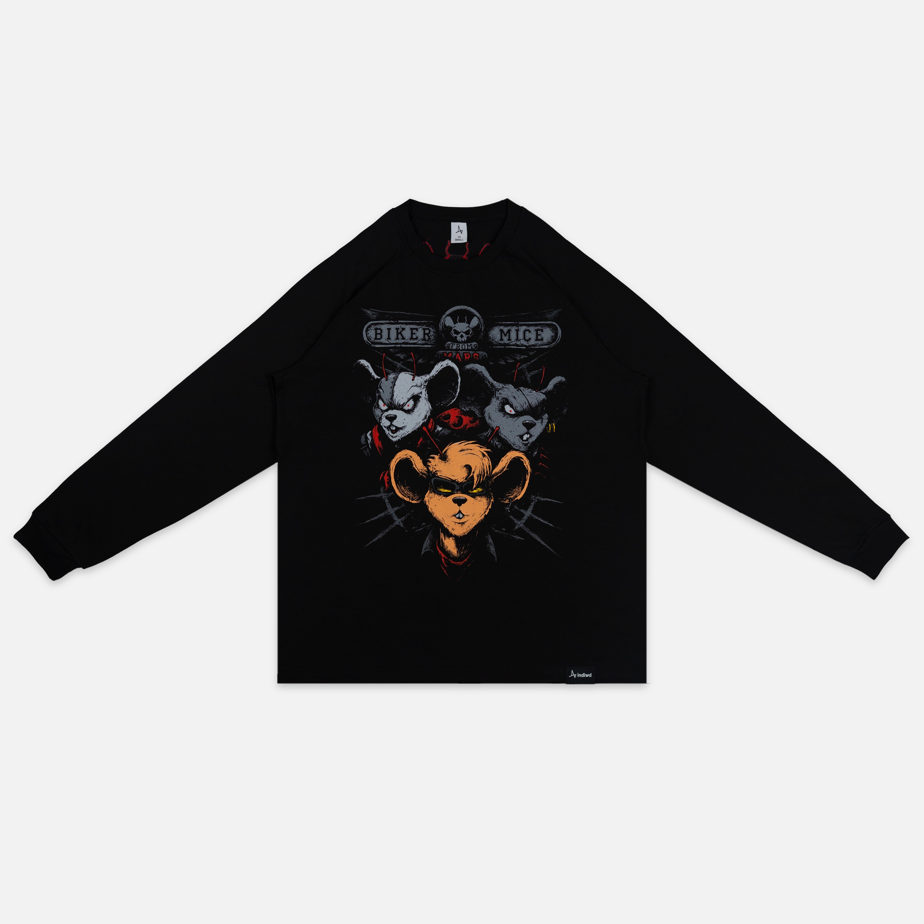 

Лонгслив с принтом, Черный