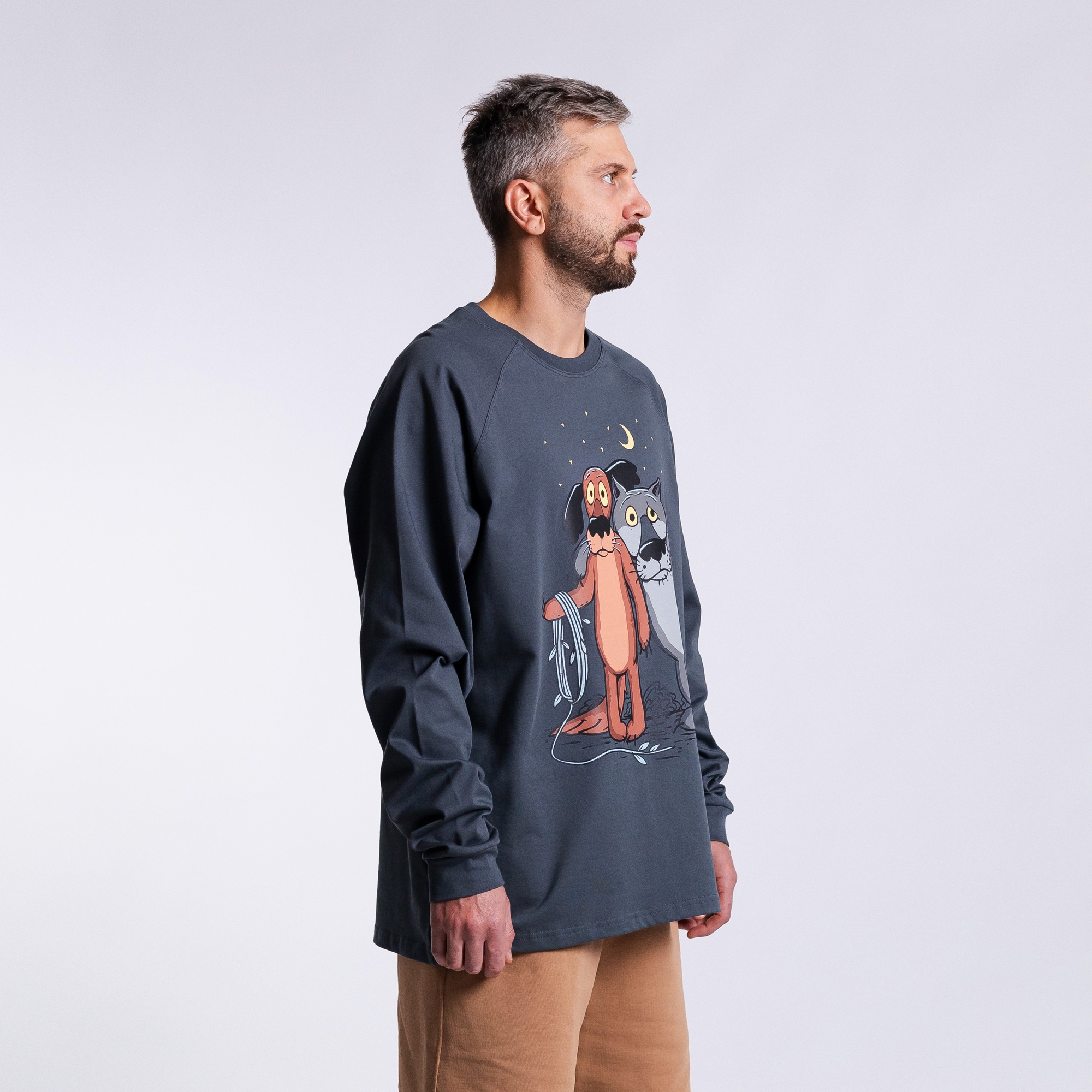 Лонгслив Пёс и волк