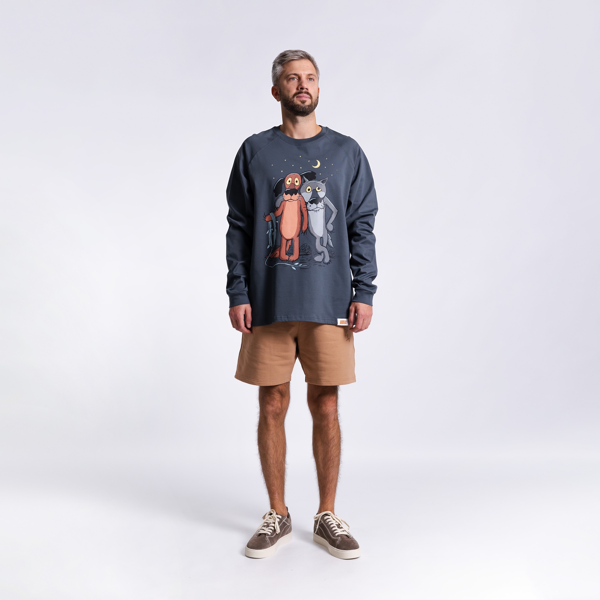 Лонгслив Пёс и волк