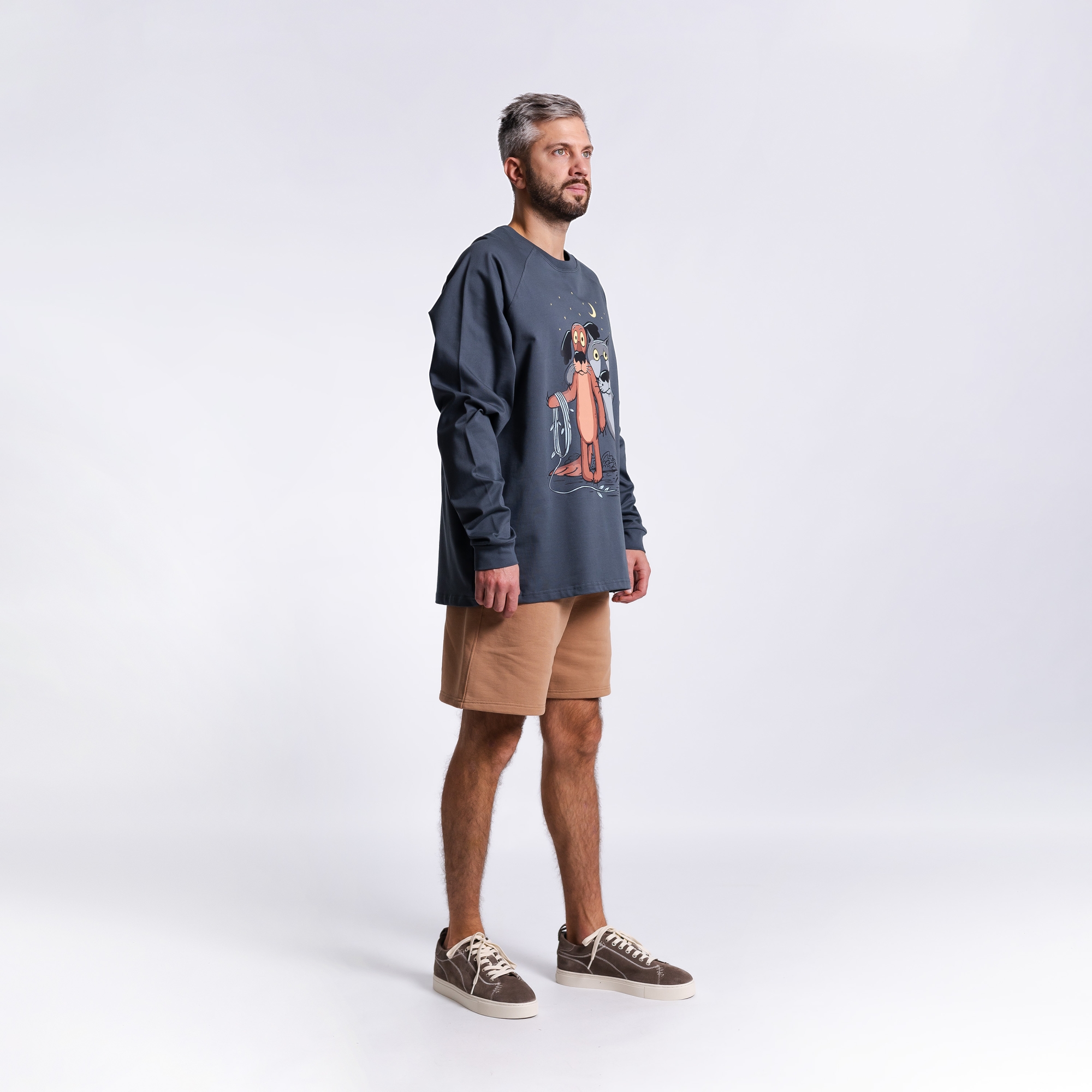 Лонгслив Пёс и волк