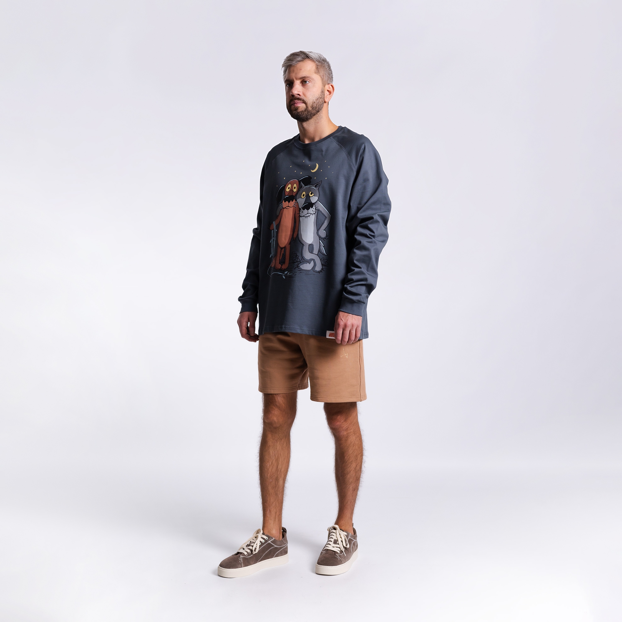 Лонгслив Пёс и волк