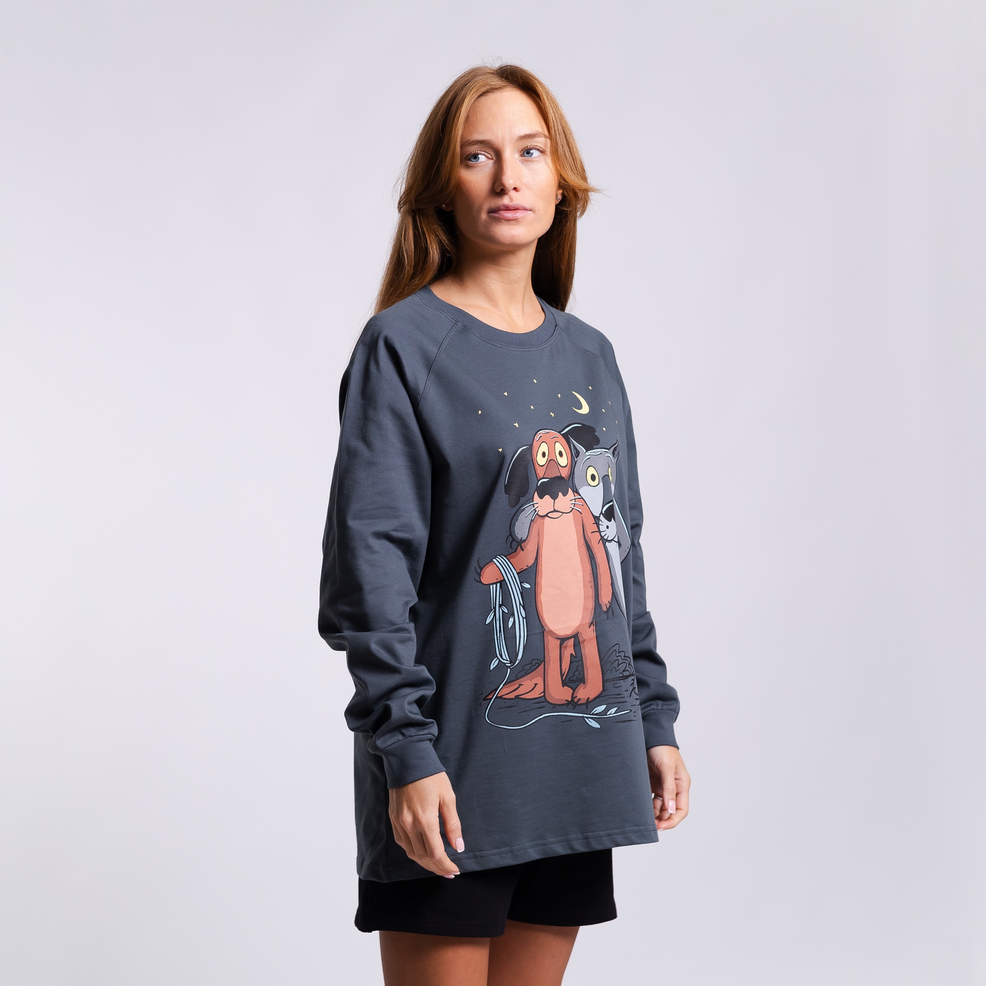 Лонгслив Пёс и волк