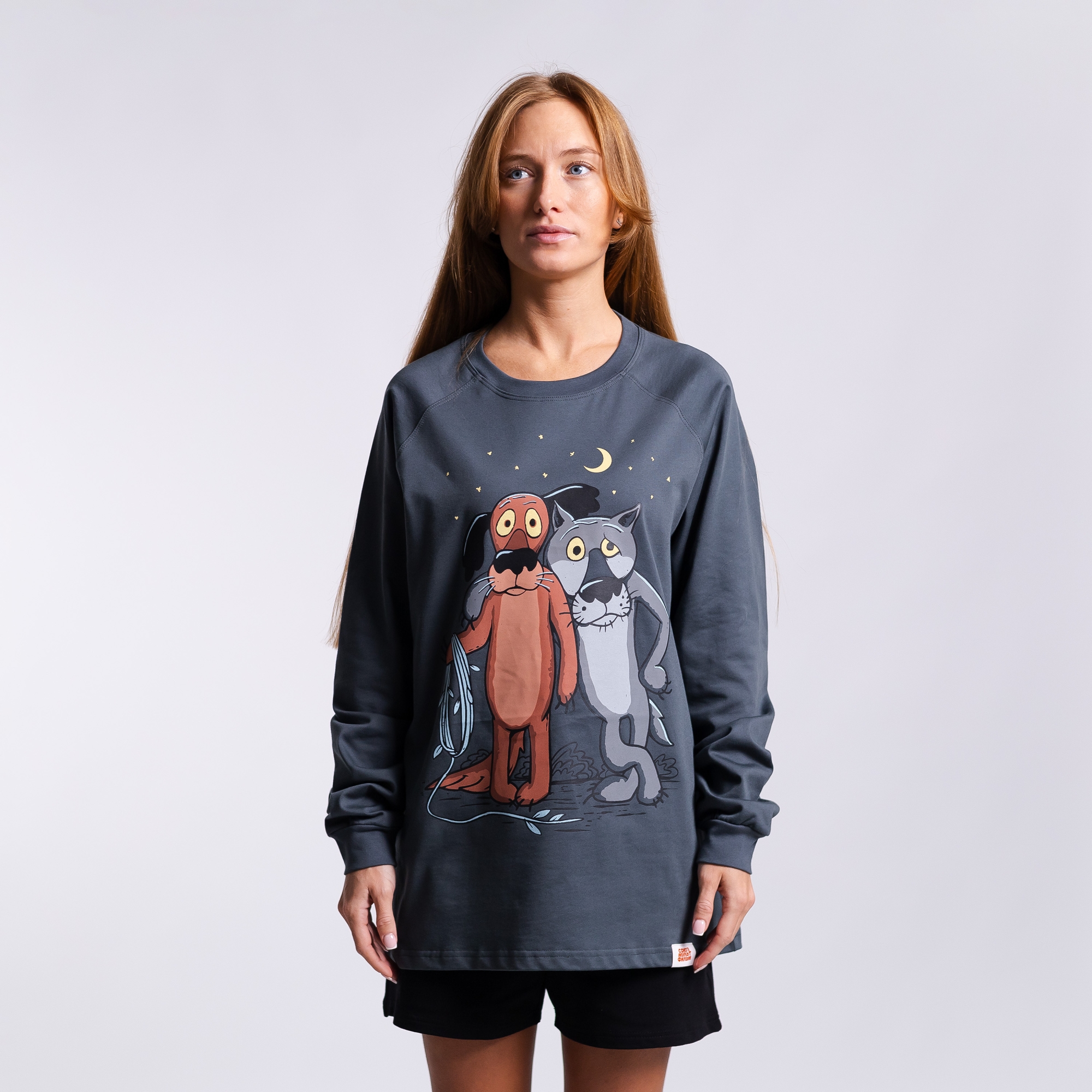 Лонгслив Пёс и волк