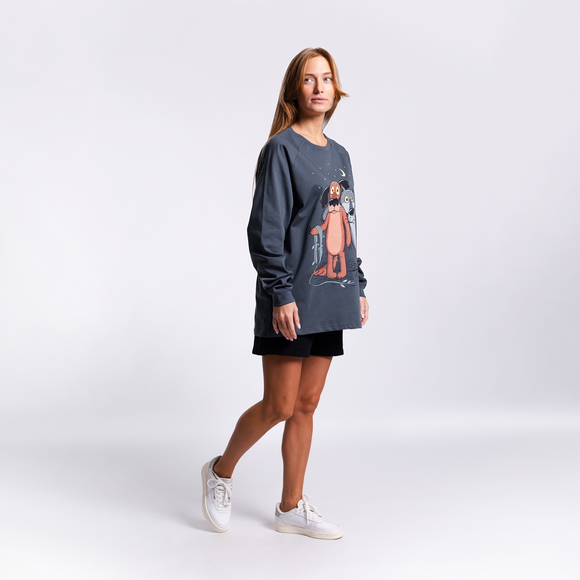 Лонгслив Пёс и волк