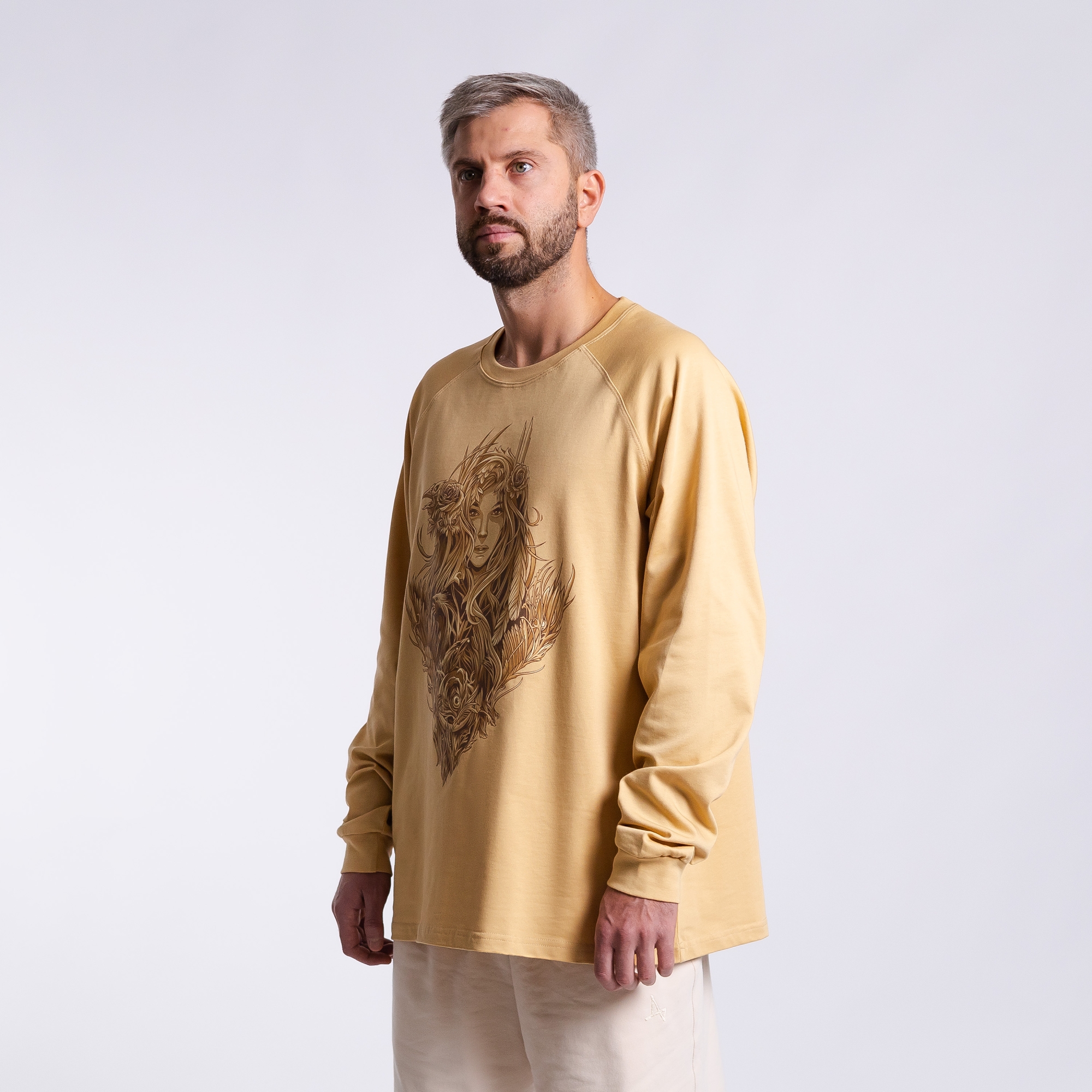 Лонгслив с принтом