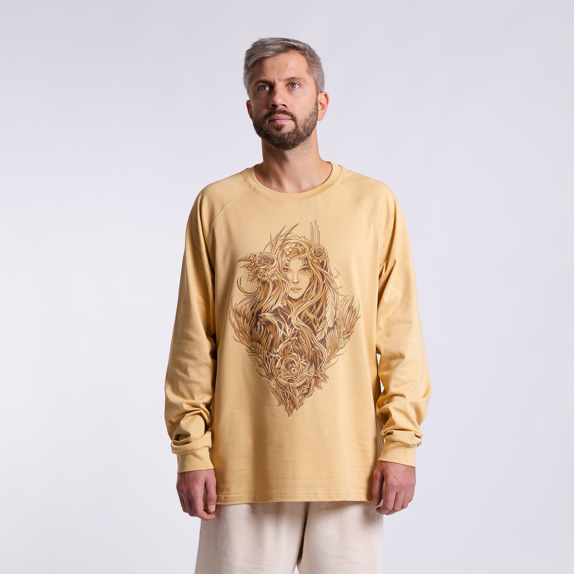 Лонгслив с принтом