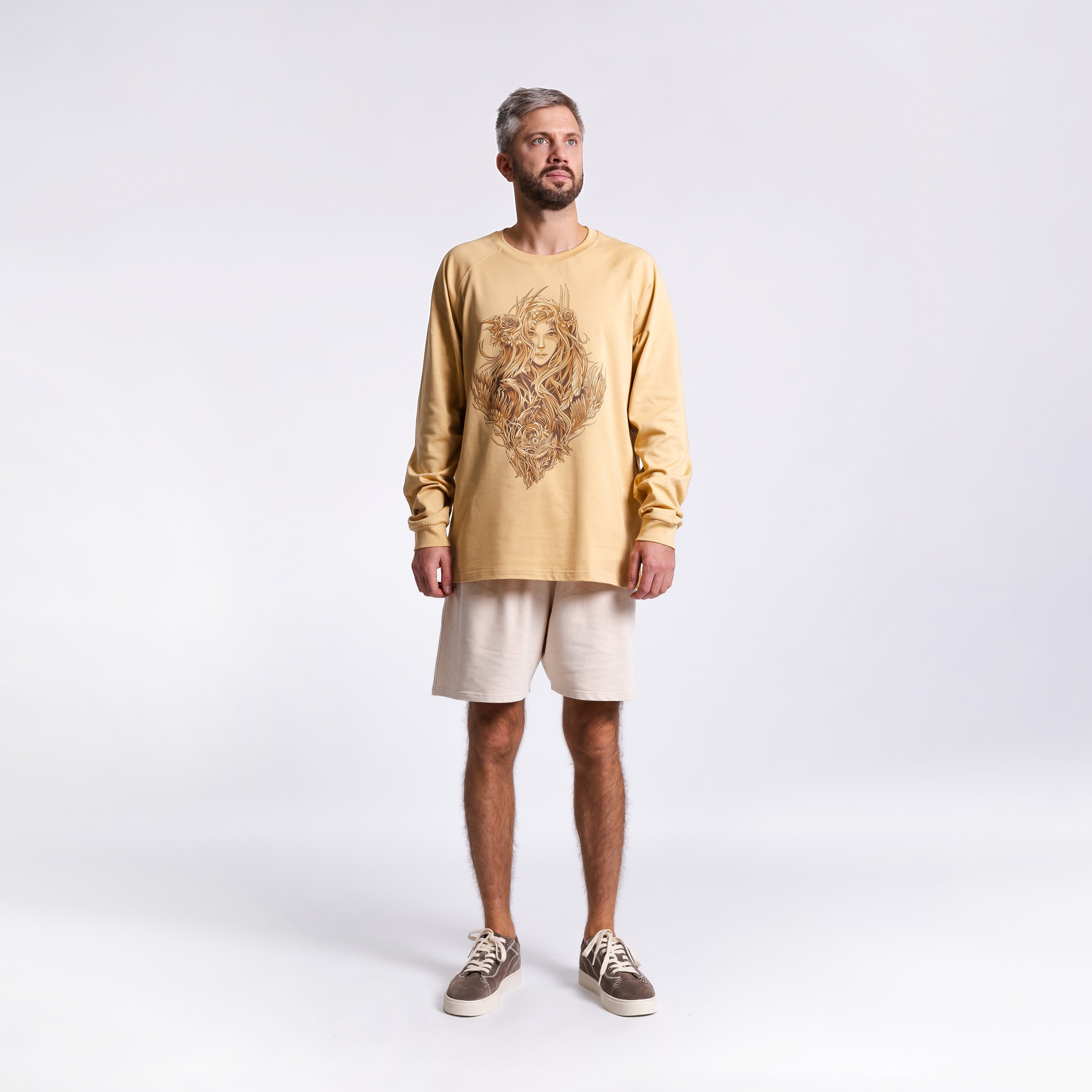 Лонгслив с принтом