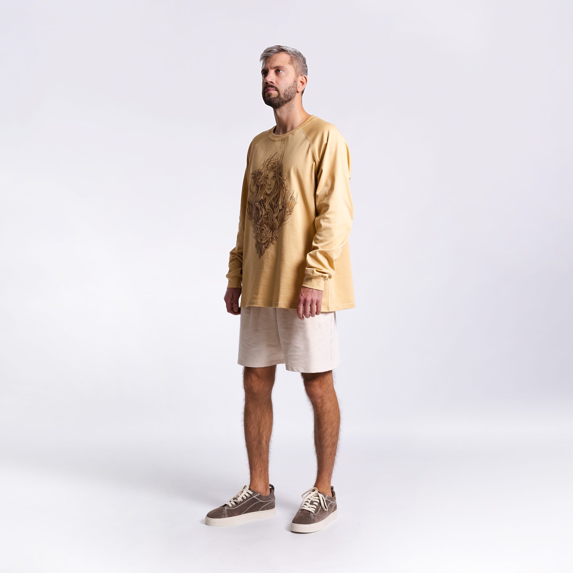 Лонгслив с принтом