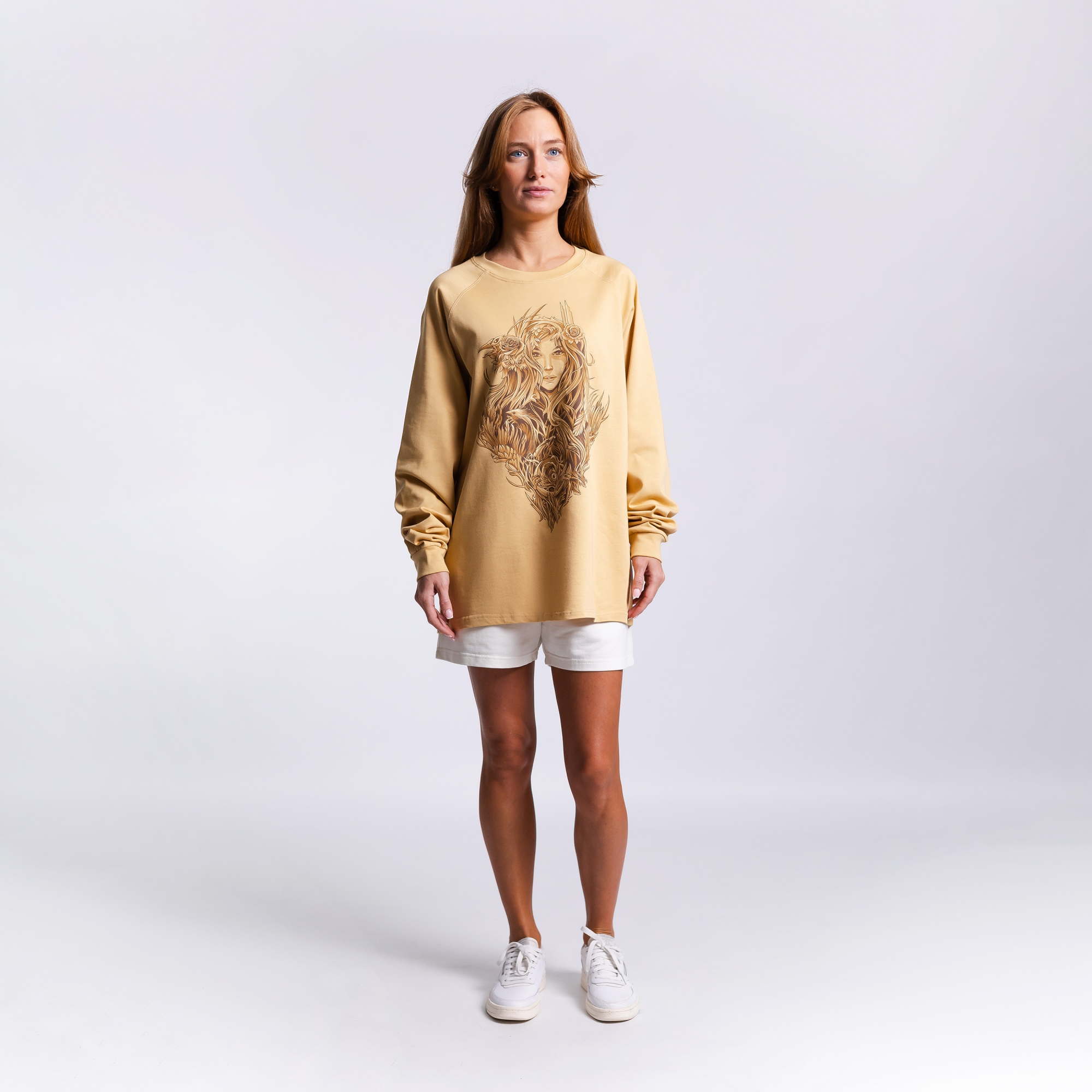 Лонгслив с принтом