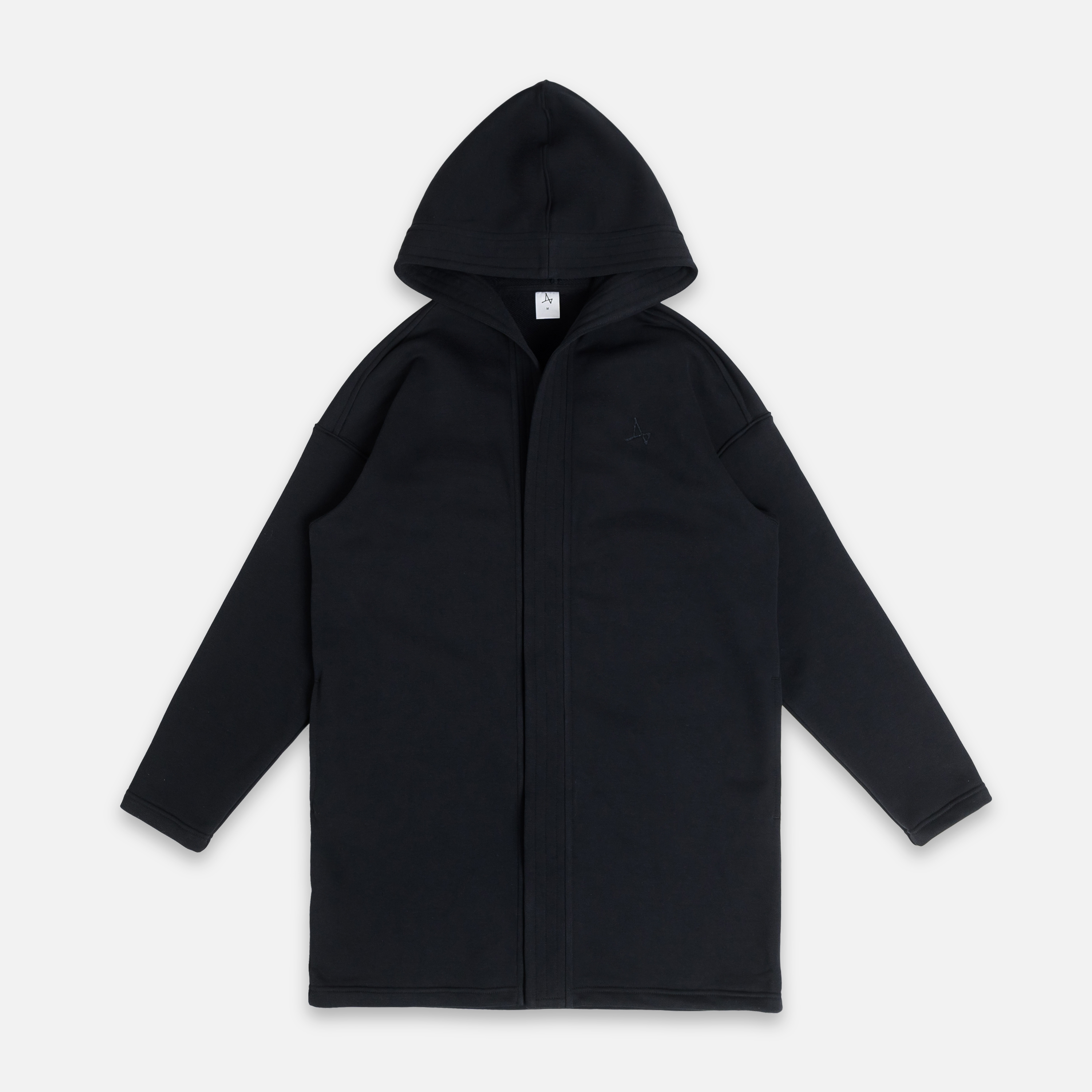 

Удлиненное кимоно с капюшоном, Черный