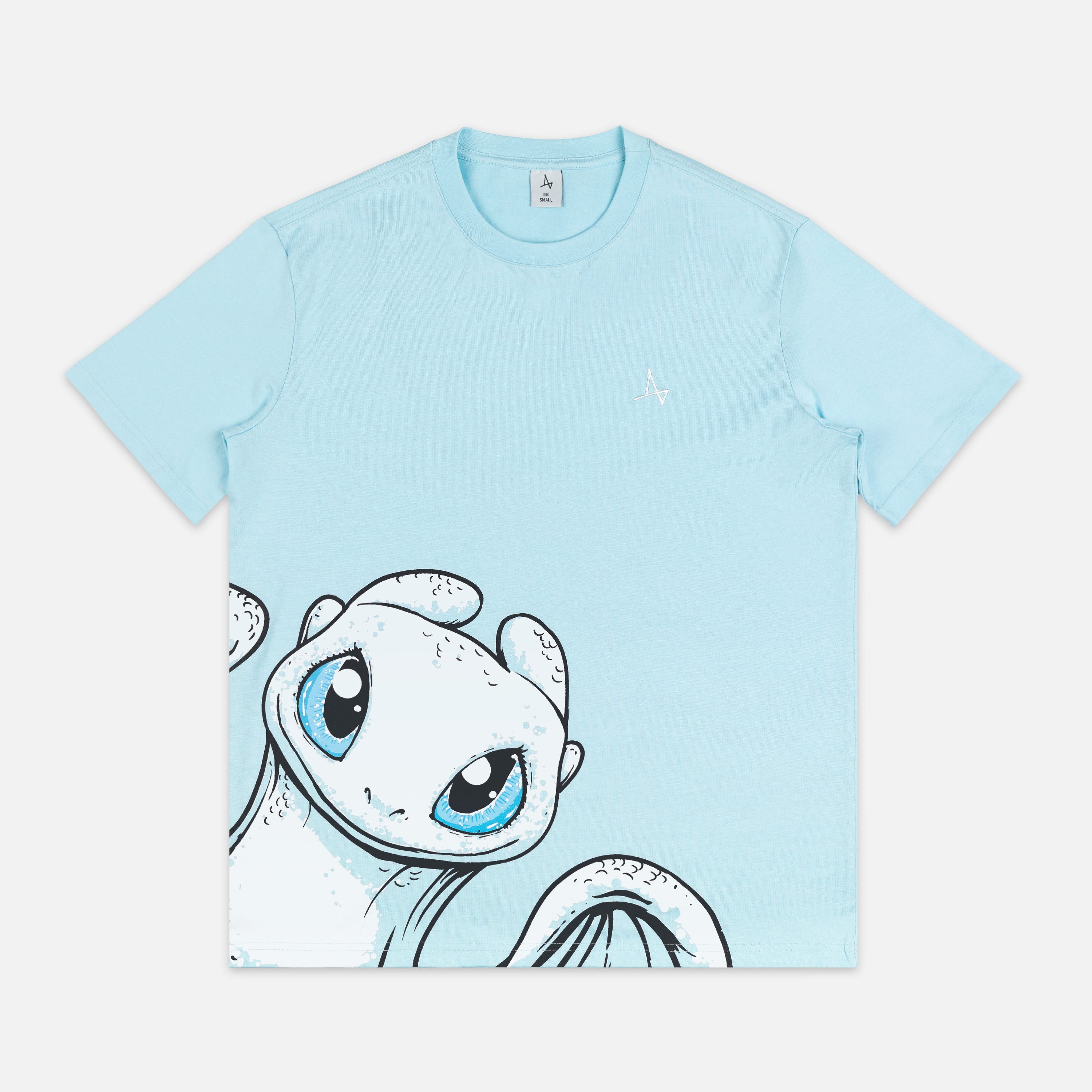 

Футболка с принтом, Голубой