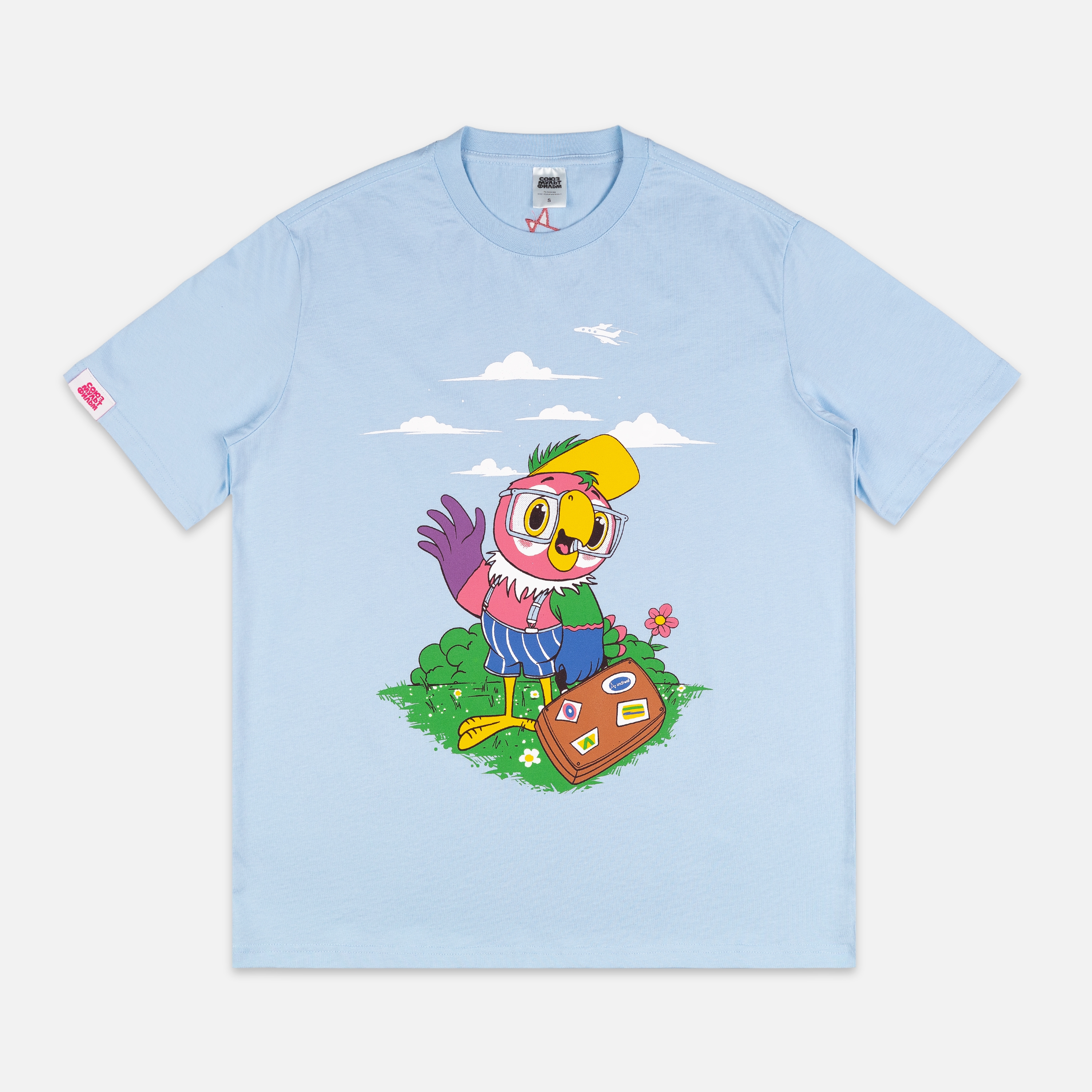 

Футболка Попугай Кеша, Голубой