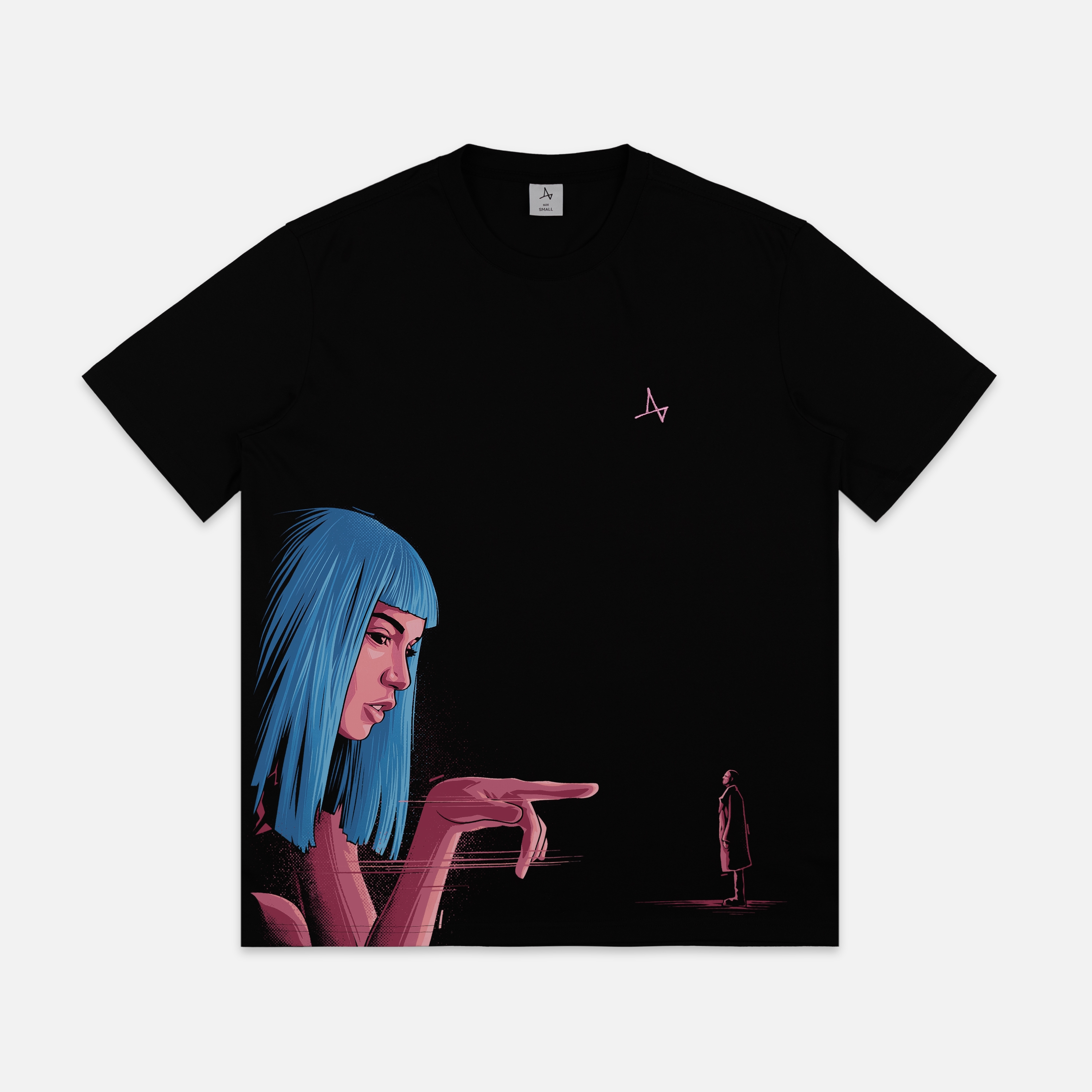 

Футболка с принтом, Черный