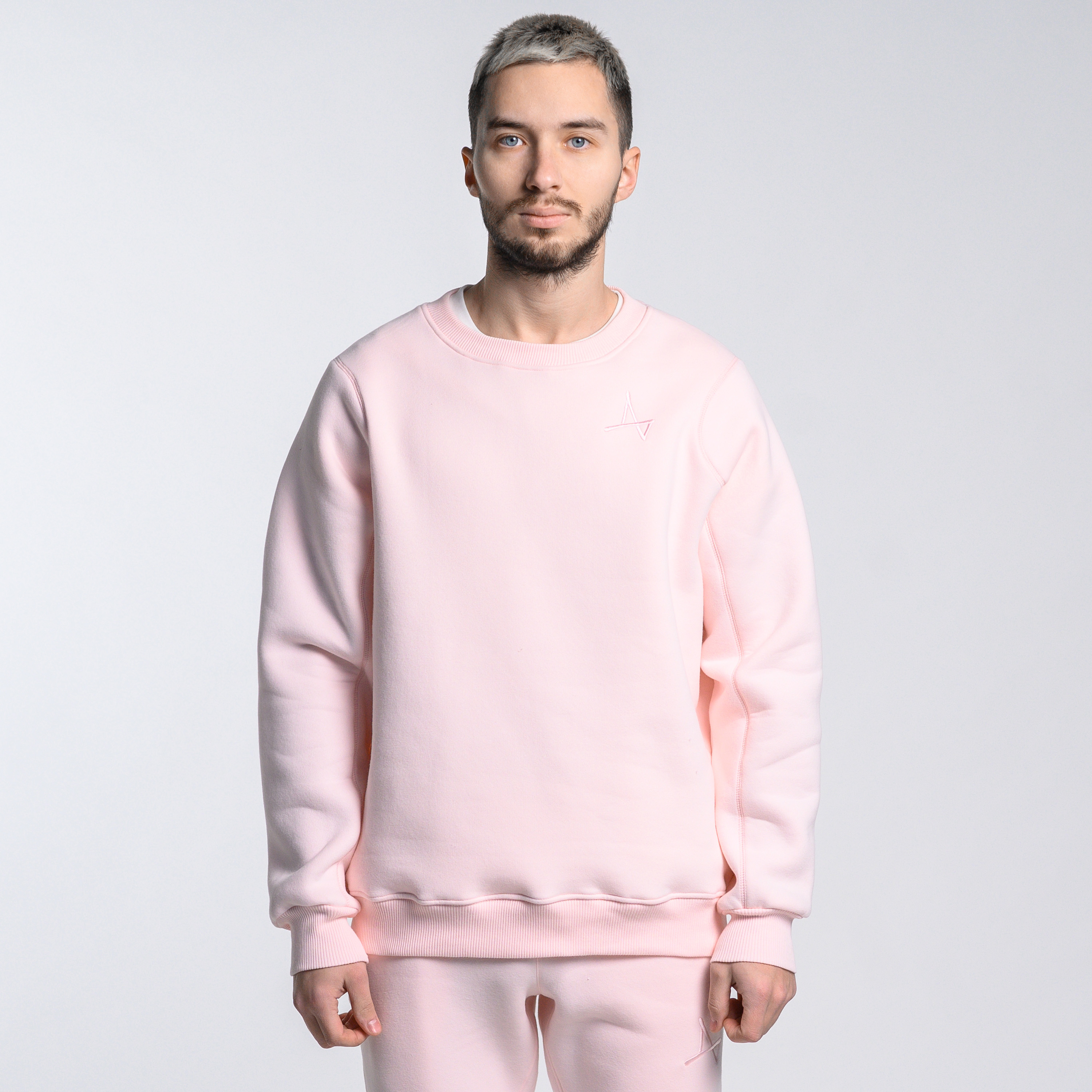 

Утепленный свитшот Simple Velur, Бледно-розовый