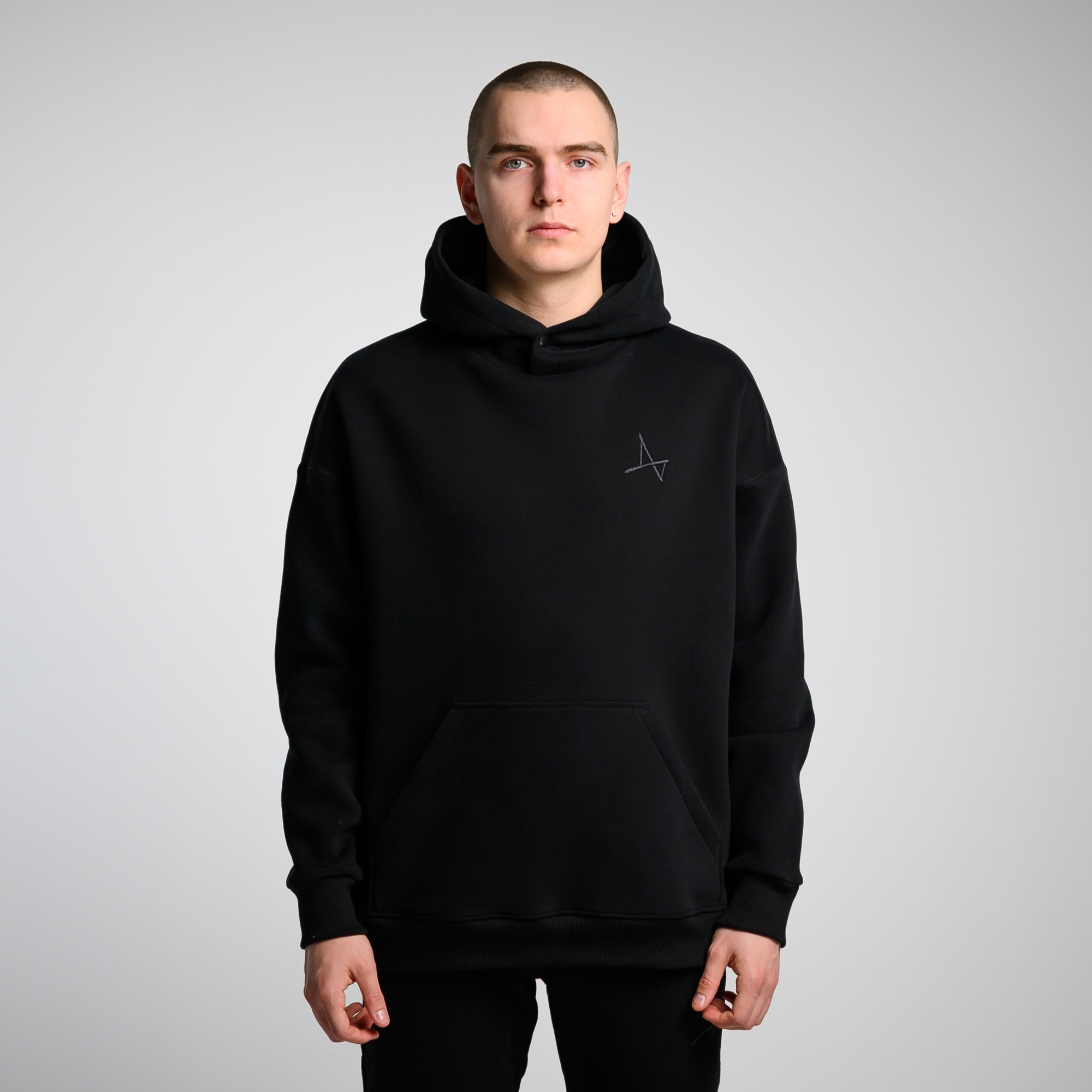 Утеплённое худи Simple Velur